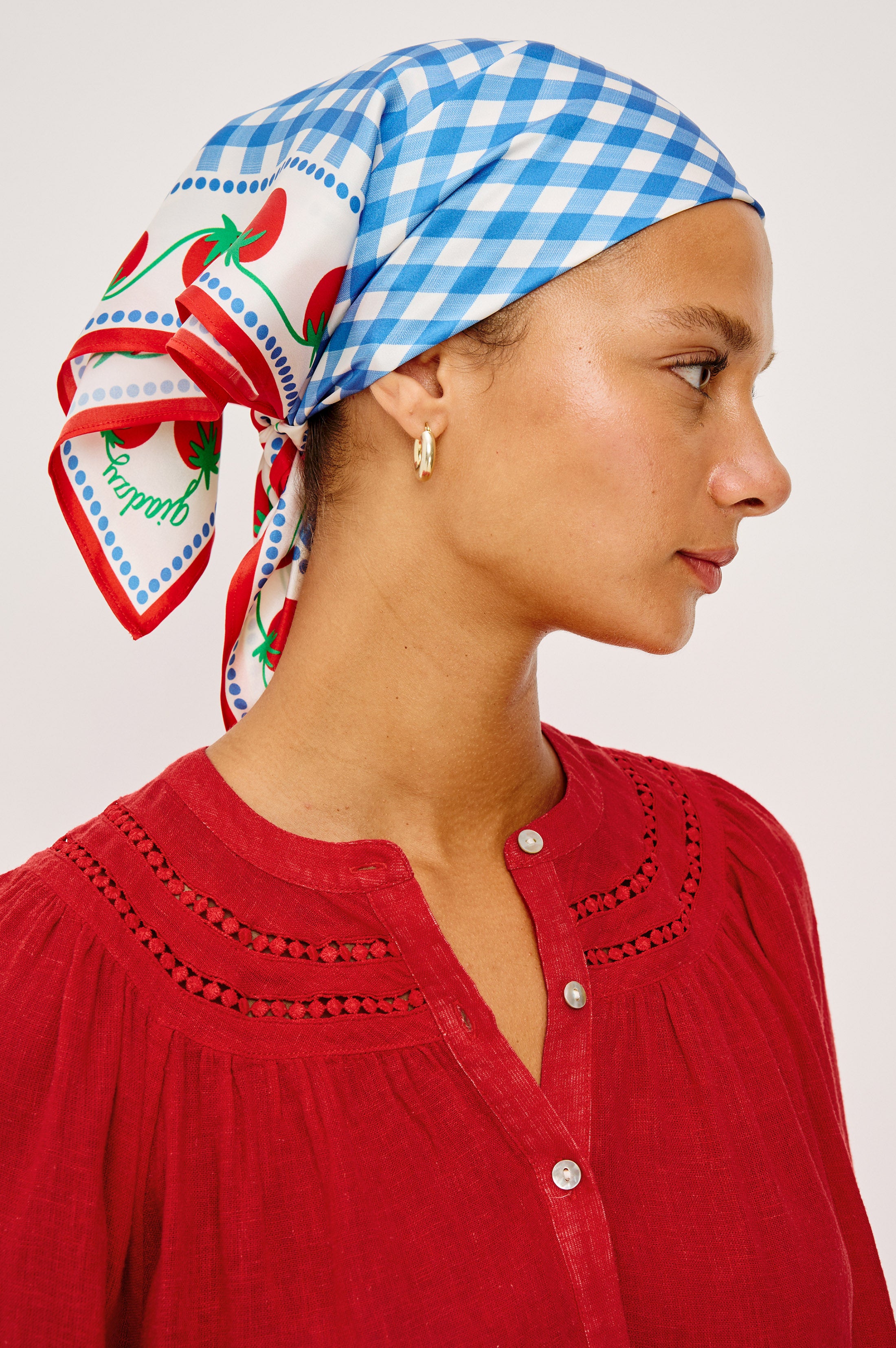 RAILS X GIADZY COSIMA SCARF - GINGHAM TOMATOES – Rails