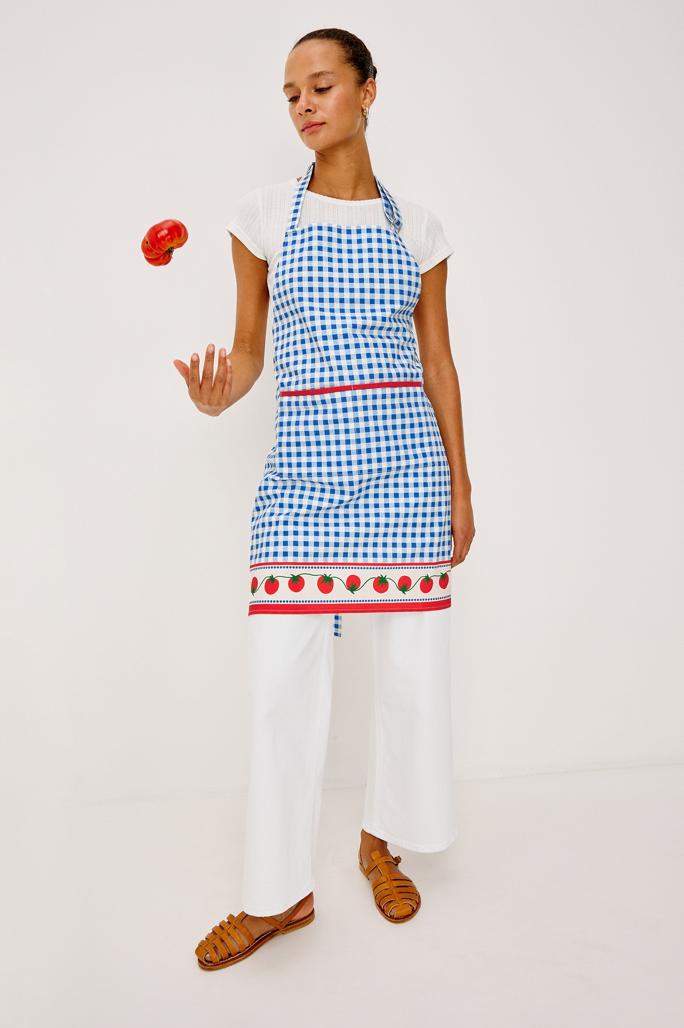 RAILS X GIADZY CUCINA APRON - GINGHAM TOMATOES – Rails