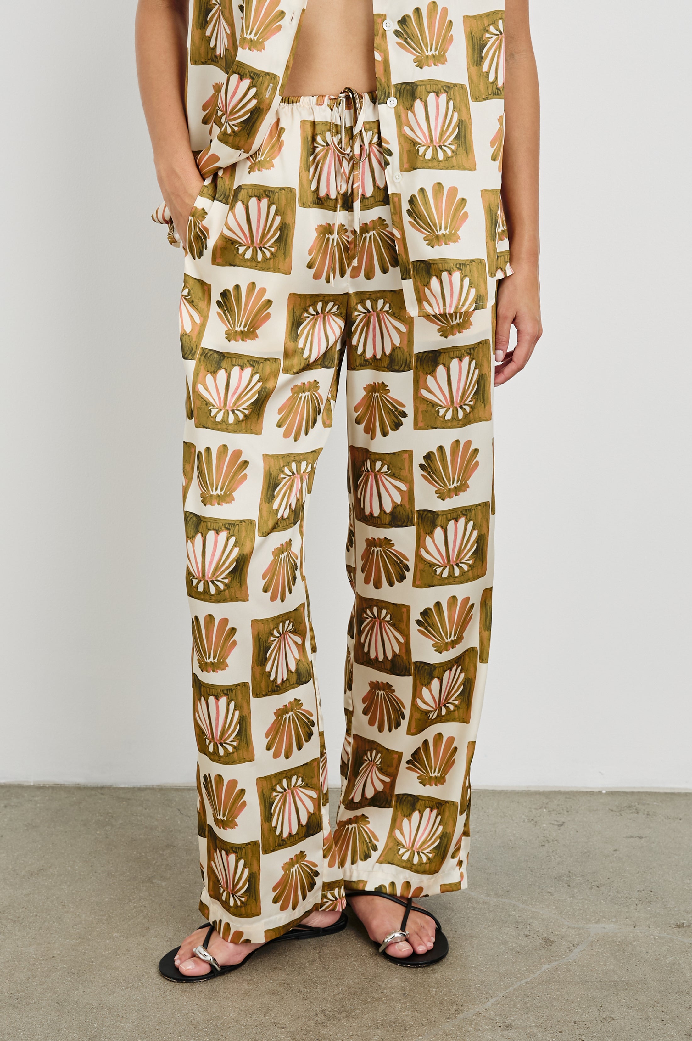 DAMANI PANT - IVORY GOLD LINK – Rails