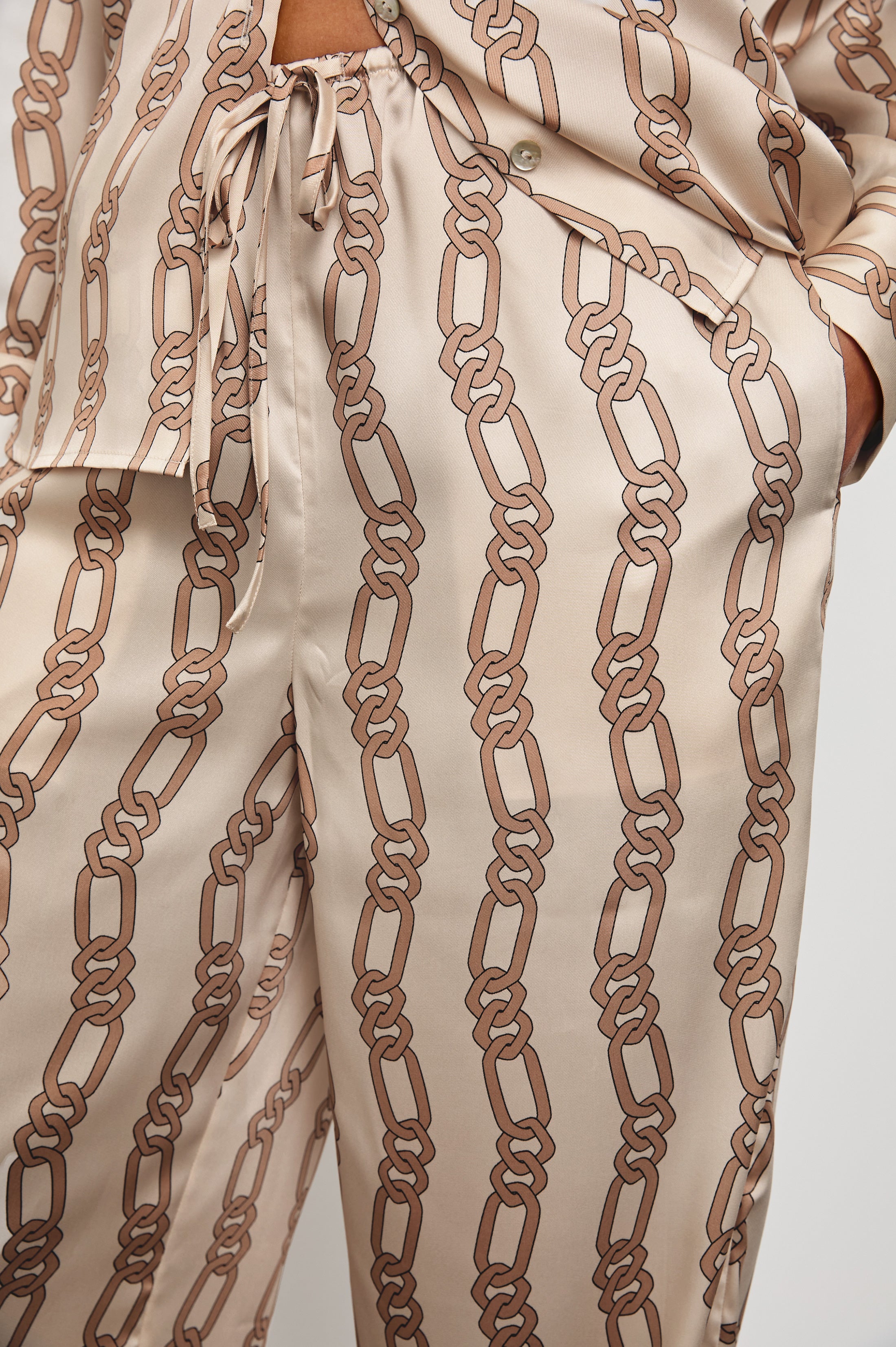 DAMANI PANT - IVORY GOLD LINK – Rails