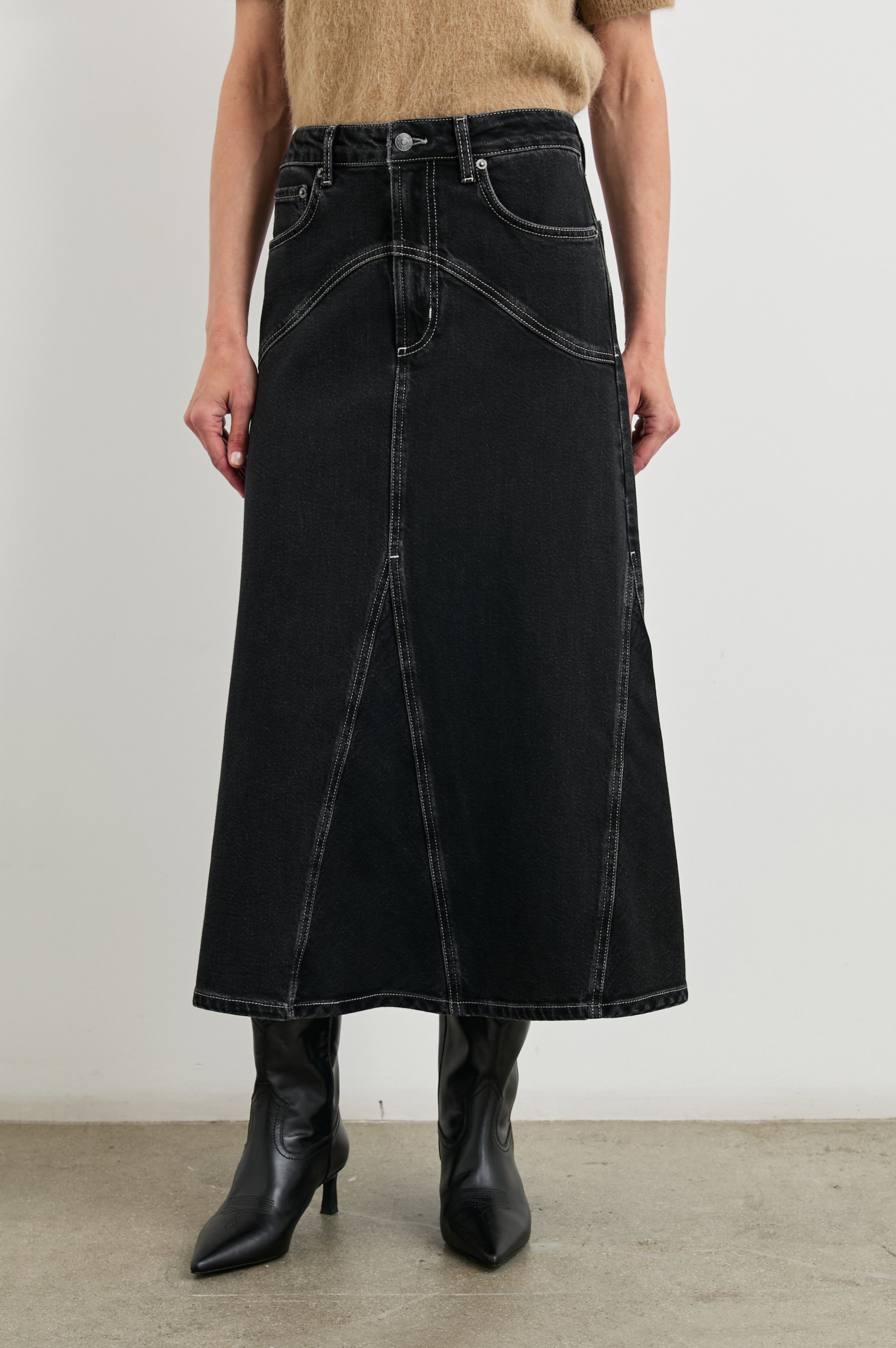 DEL REY SKIRT - BLACK SAND – Rails