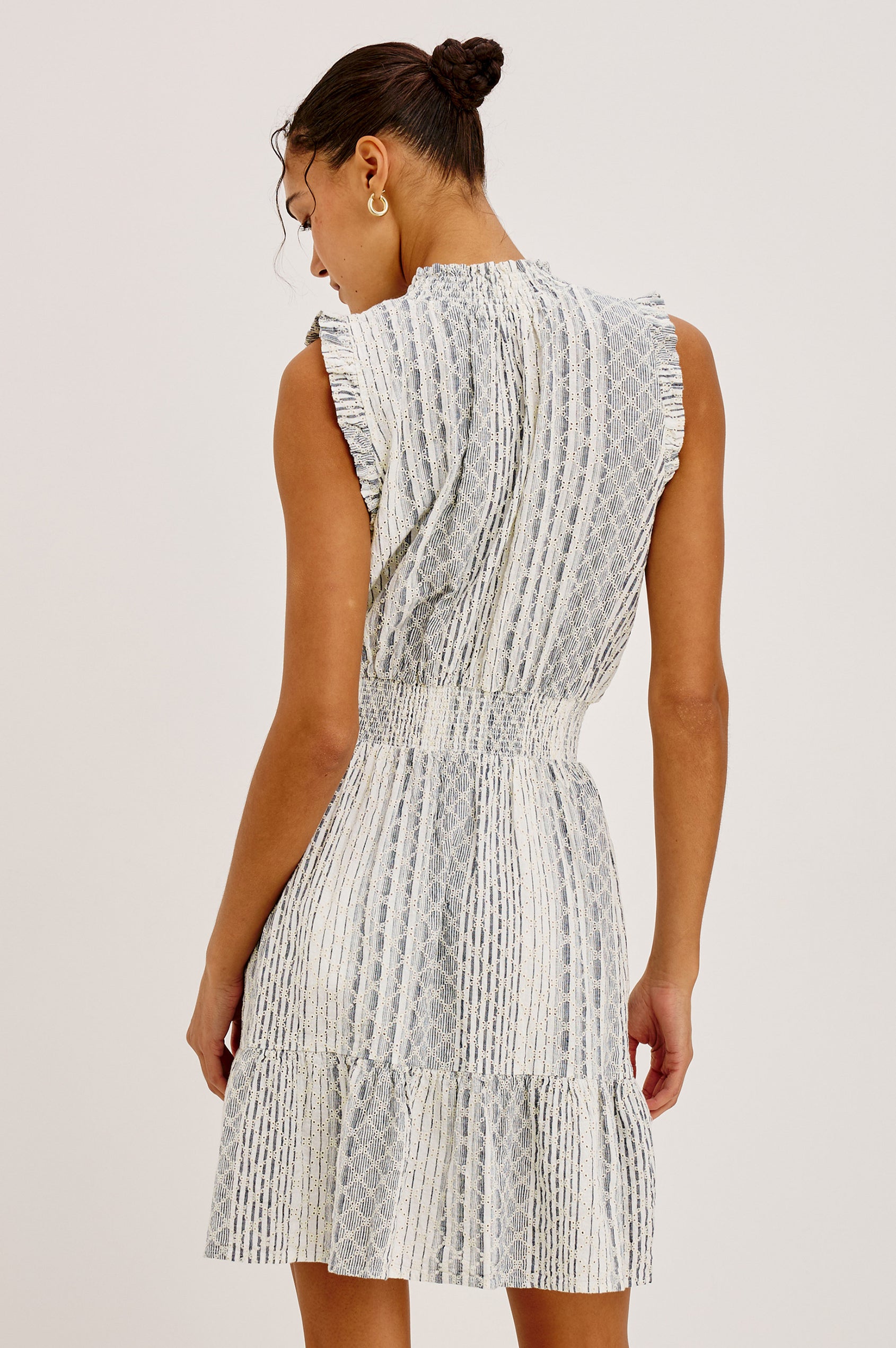 DIDI DRESS - STRIPED EYELET Rails DIDI DRESS - STRIPED EYELET Rails