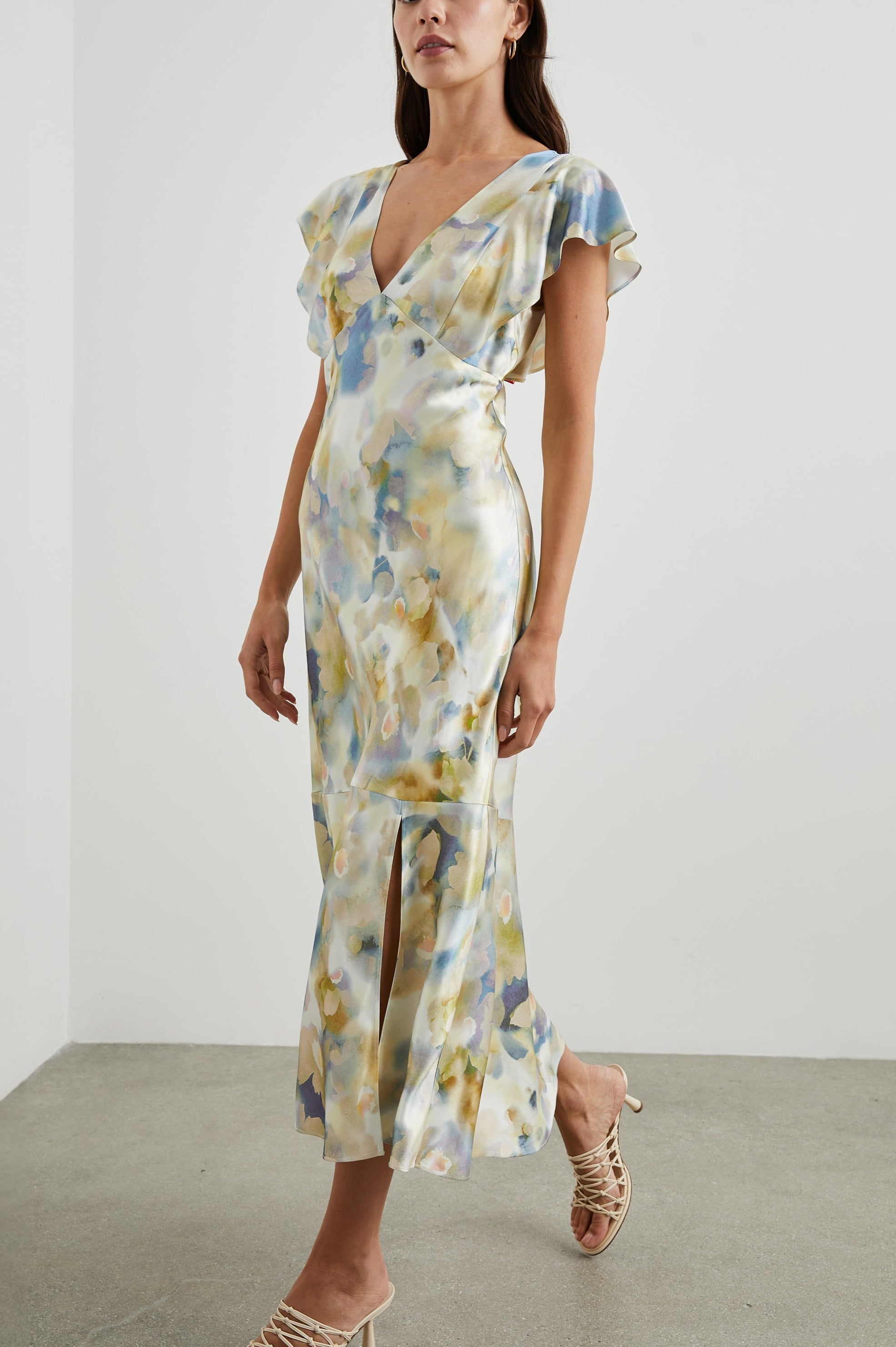 DINA DRESS DIFFUSED BLOSSOM