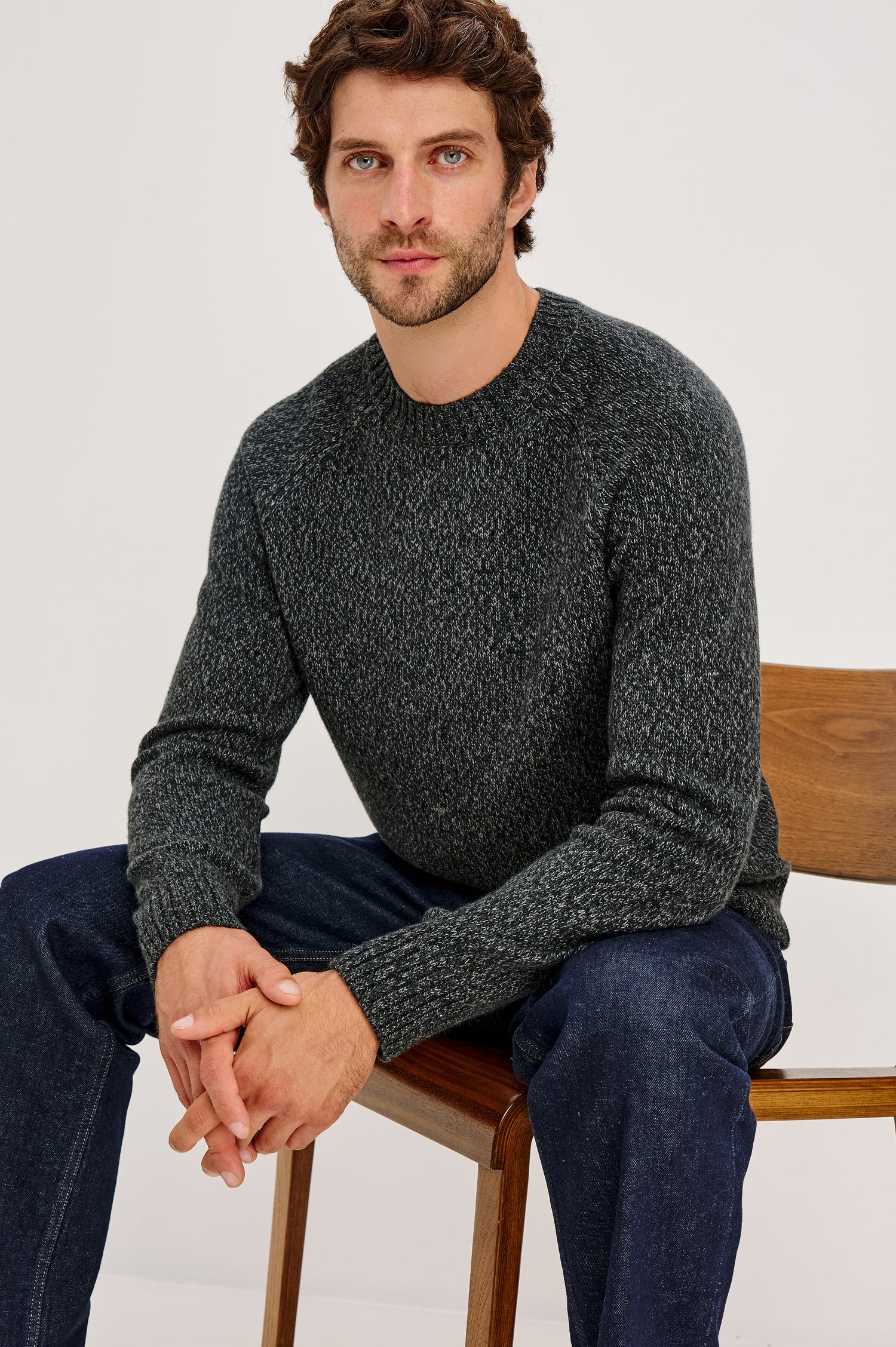 DONOVAN SWEATER - GRAPHITE - front side body