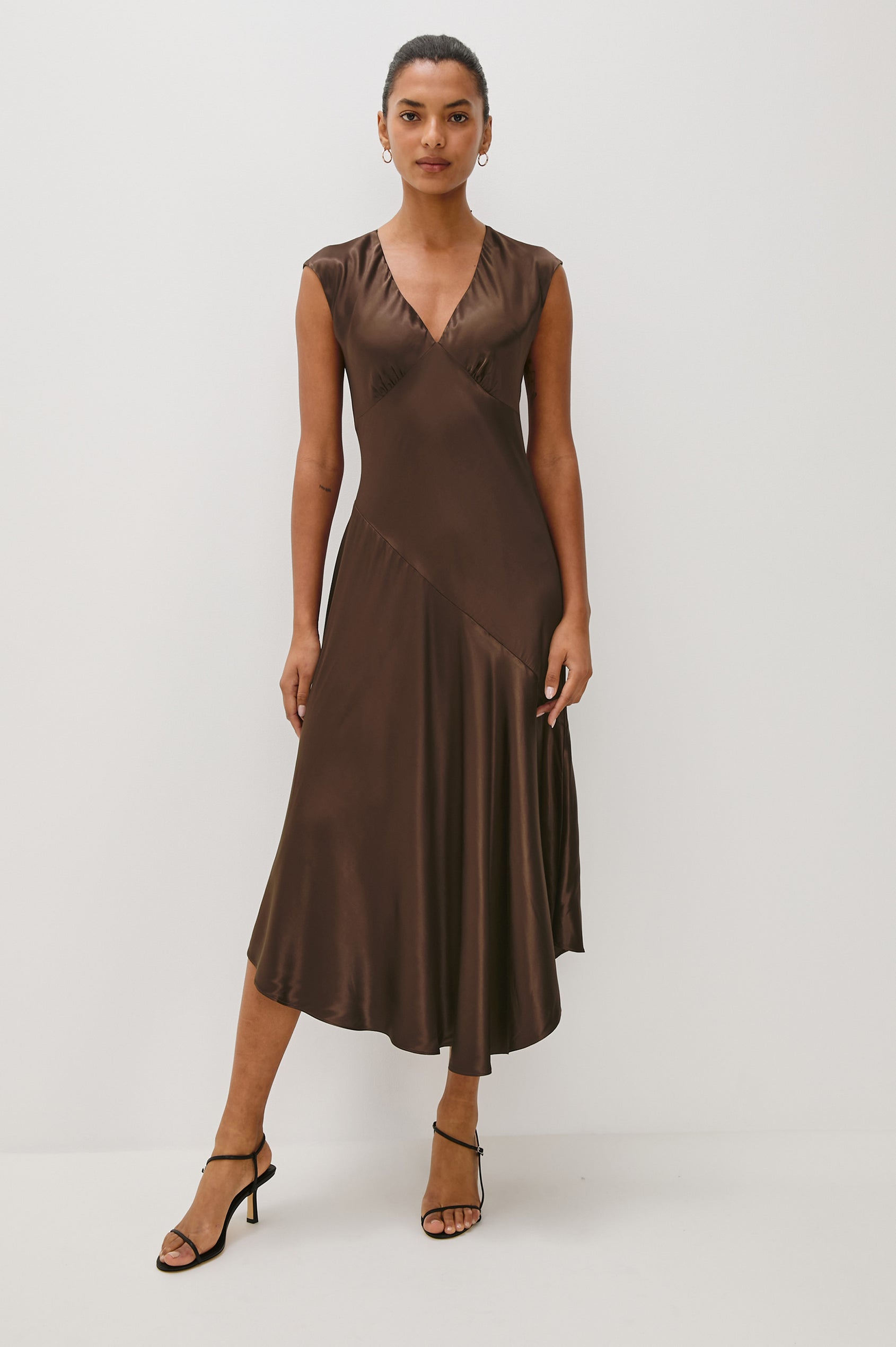 ELENI DRESS - ESPRESSO