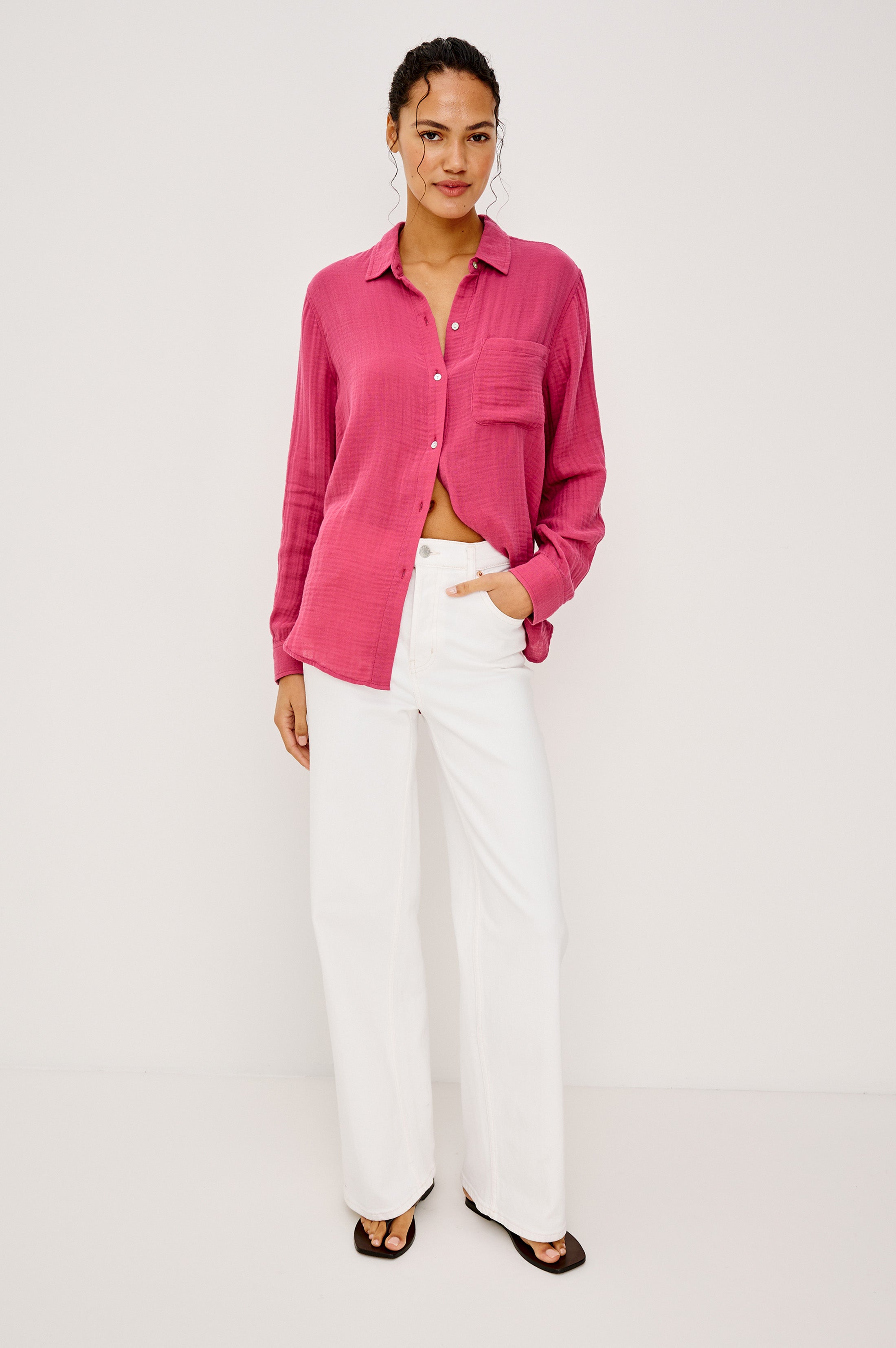 ELLIS SHIRT - DARK ROSE – Rails