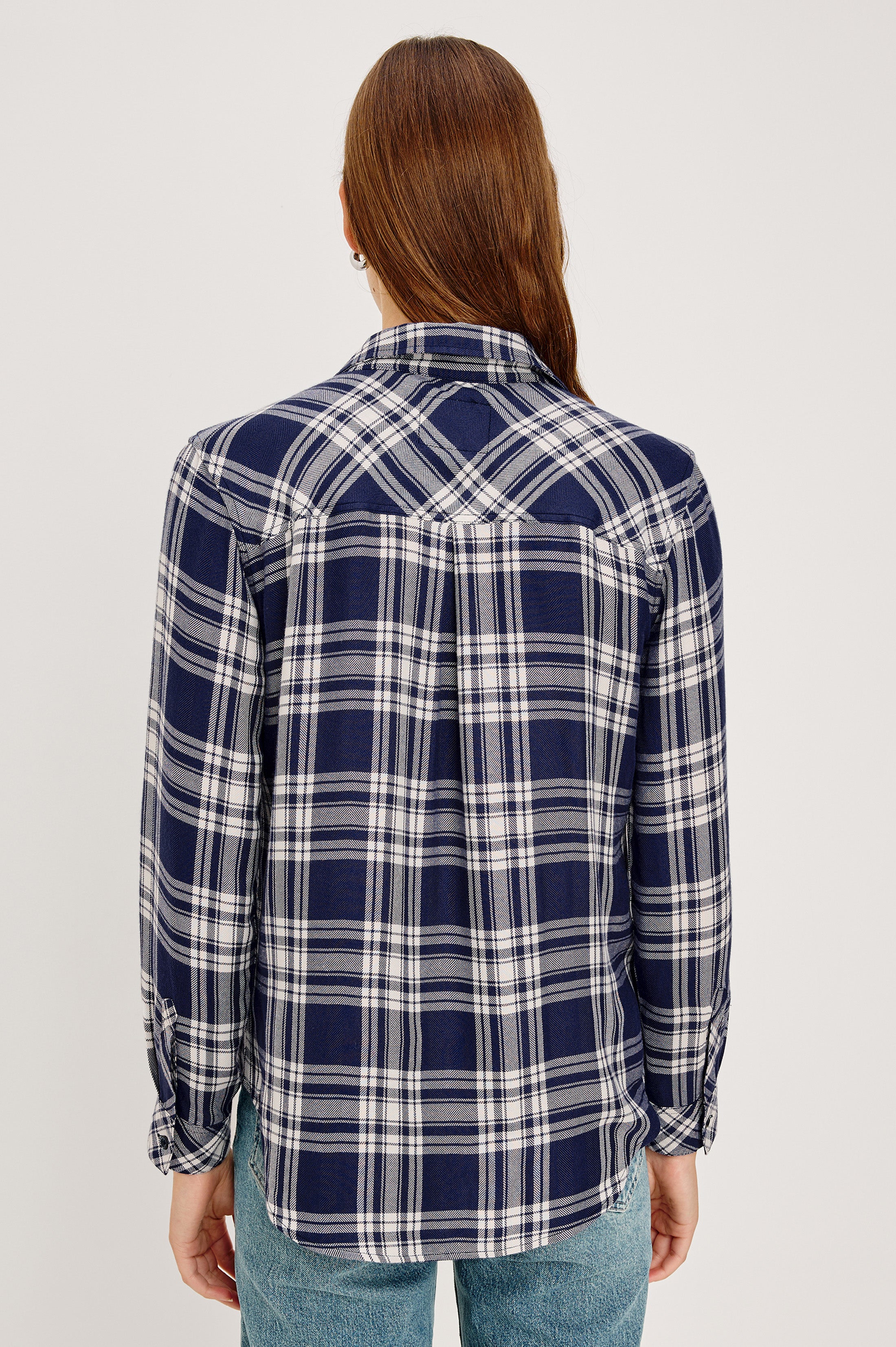 Rails / インディゴ ストライプ シャツ HUNTER SHIRT - INDIGO NAVY – Rails