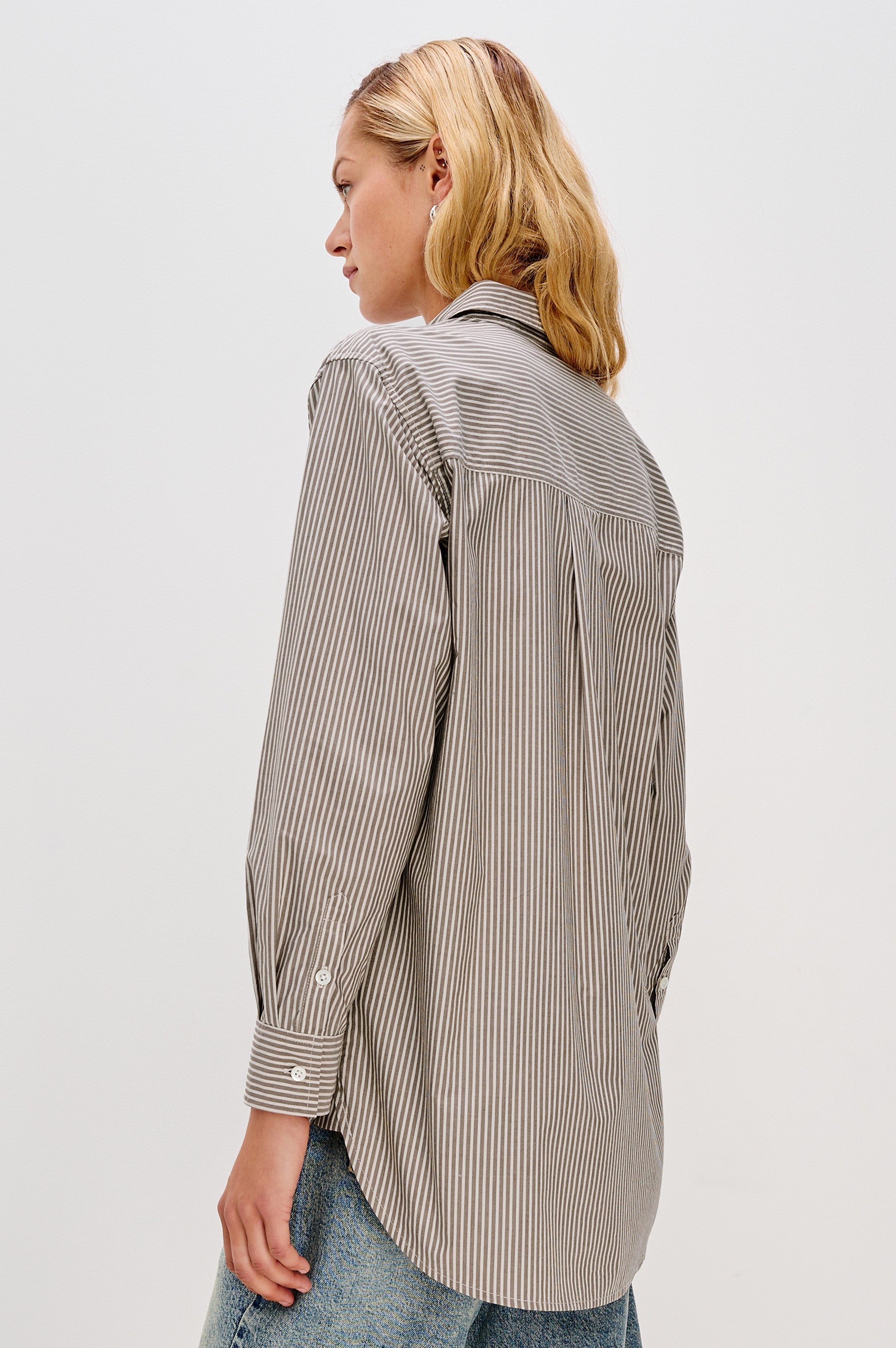 ELSA SHIRT - NOIR STRIPE – Rails