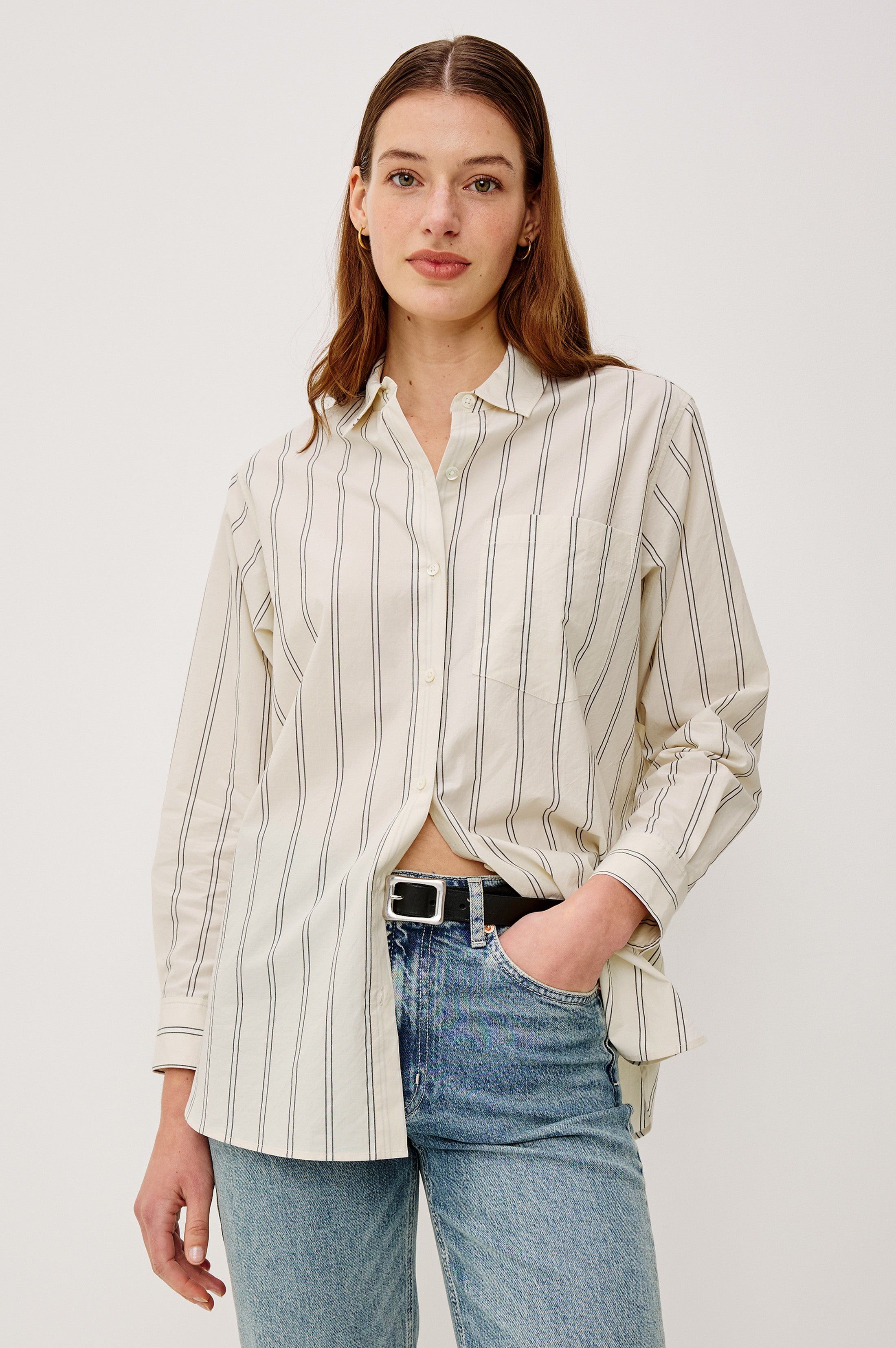 ELSA SHIRT - CHERRY BLOSSOM STRIPE – Rails