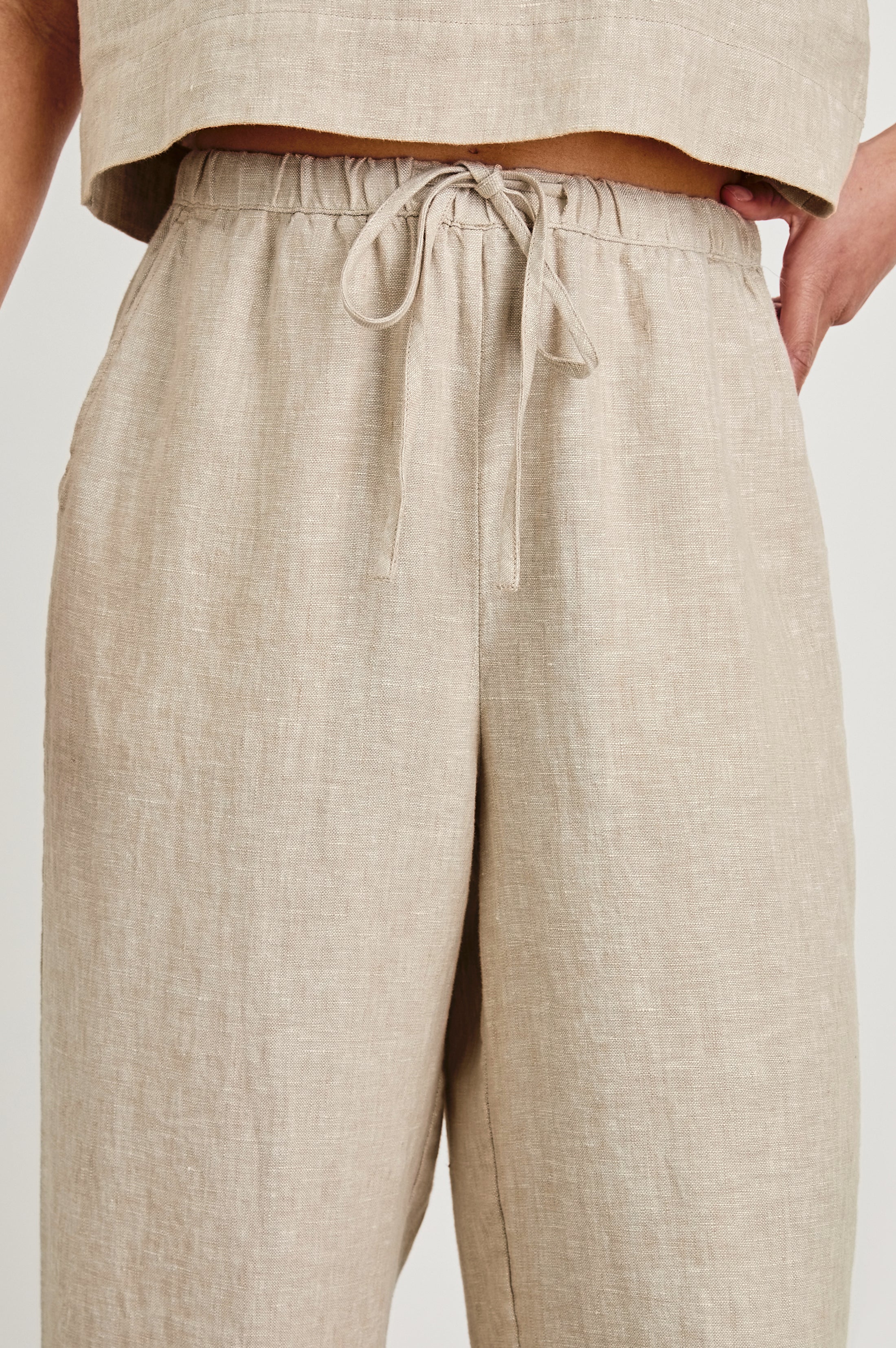 EMMIE PANT - HEATHERED FLAX – Rails