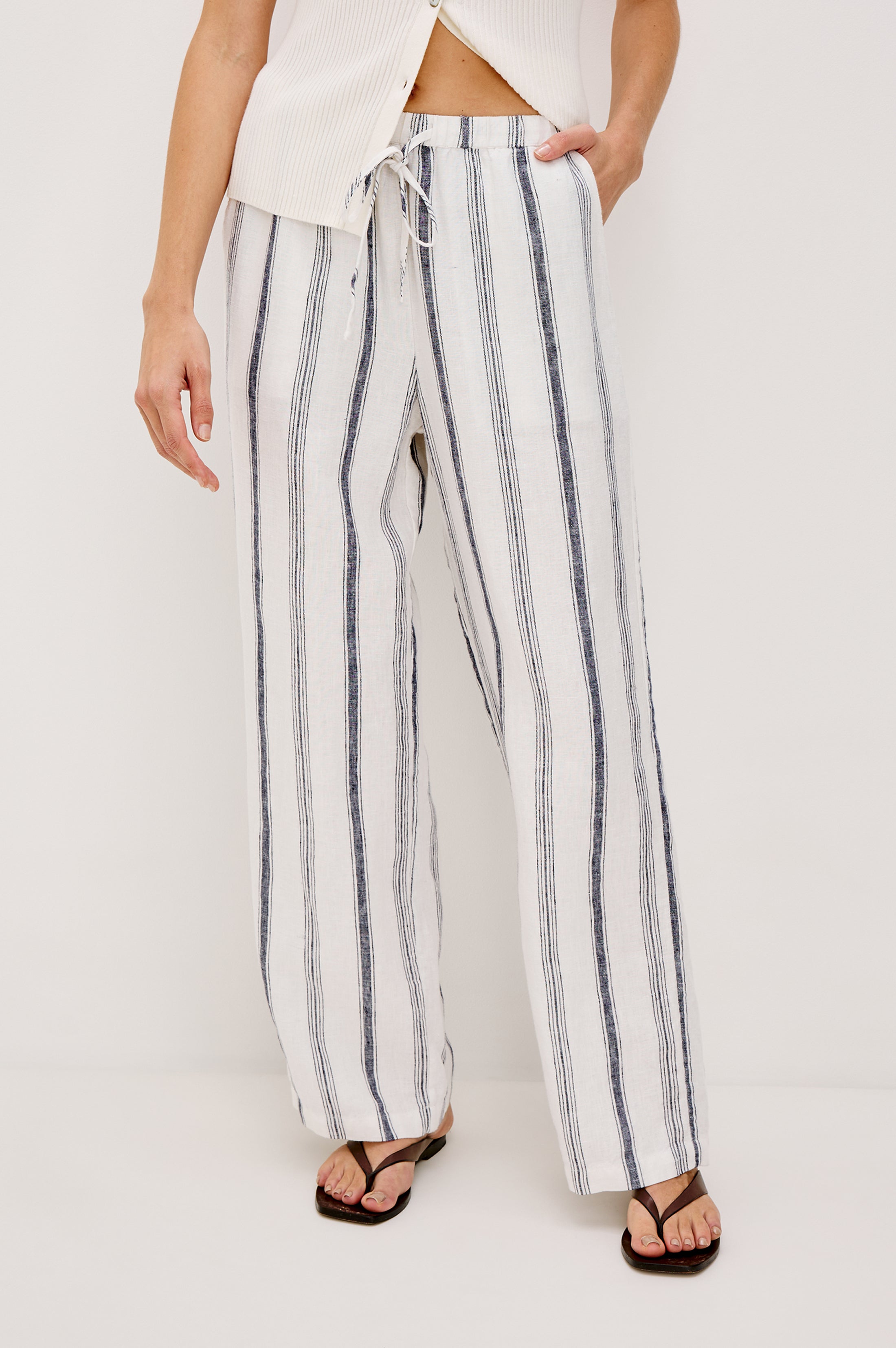 EMMIE PANT - TAVERNA STRIPE – Rails