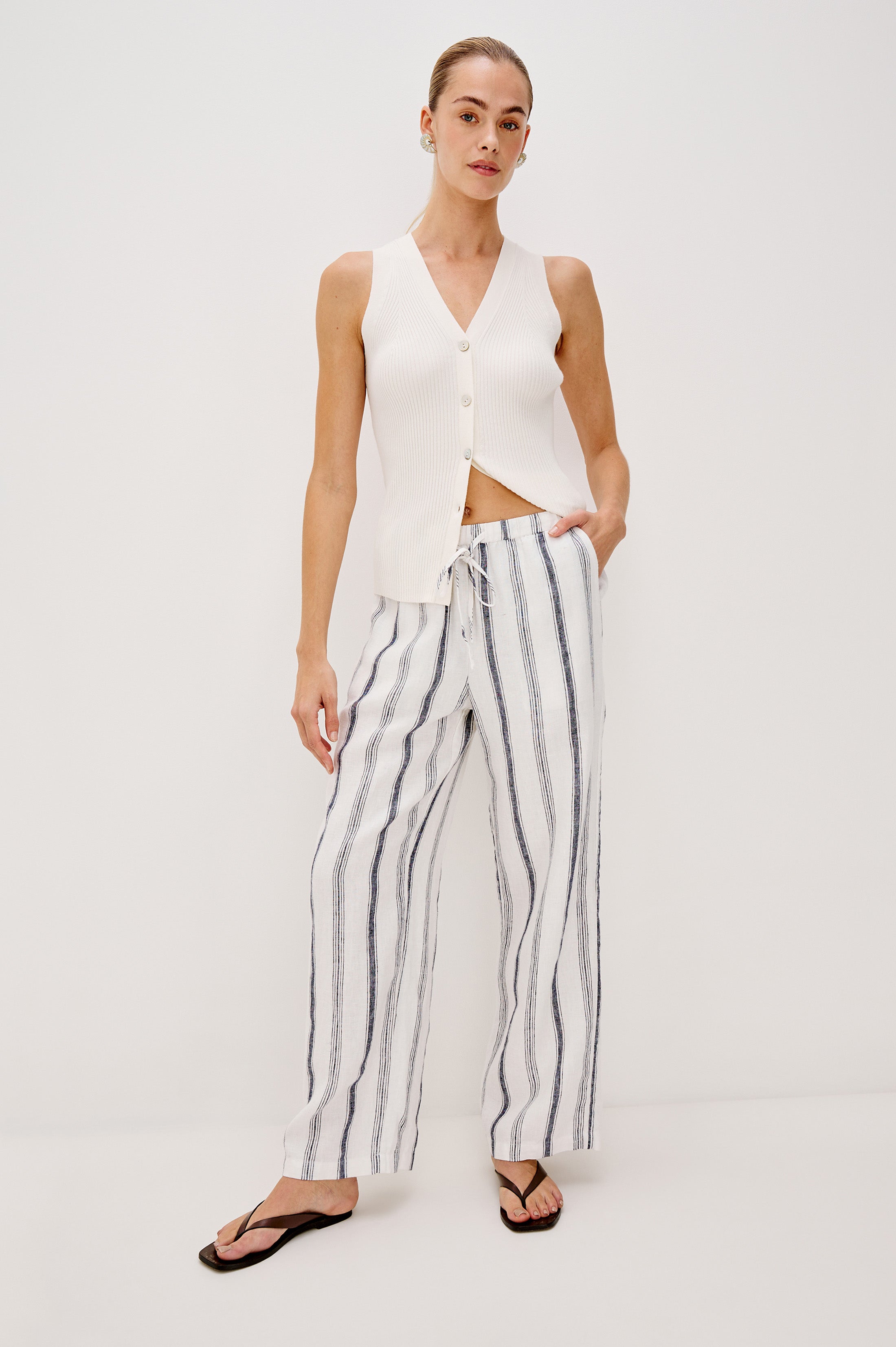 EMMIE PANT - TAVERNA STRIPE – Rails