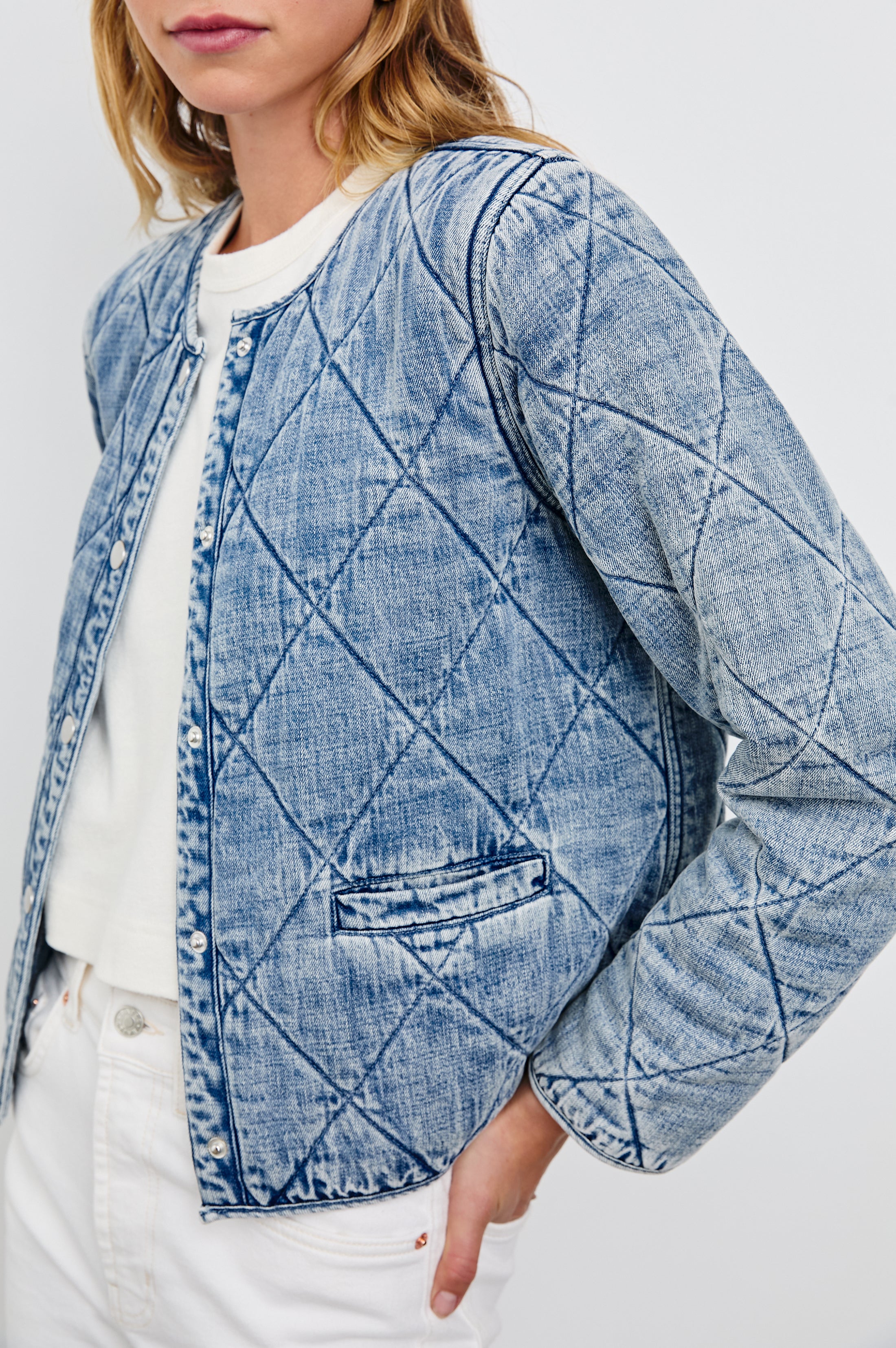 ENCY JACKET - MID BLUE – Rails