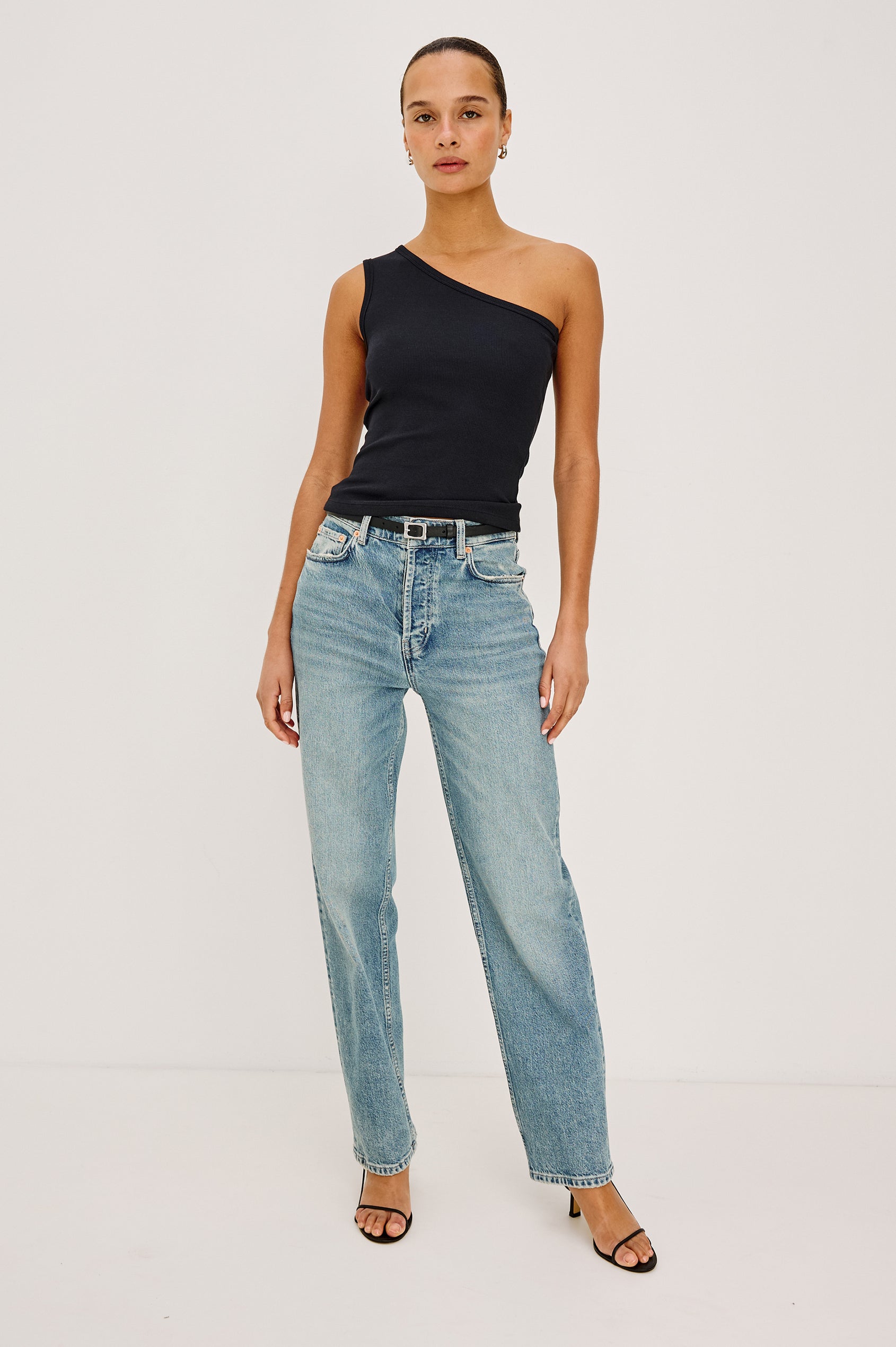 ESTI TOP - BLACK RIB