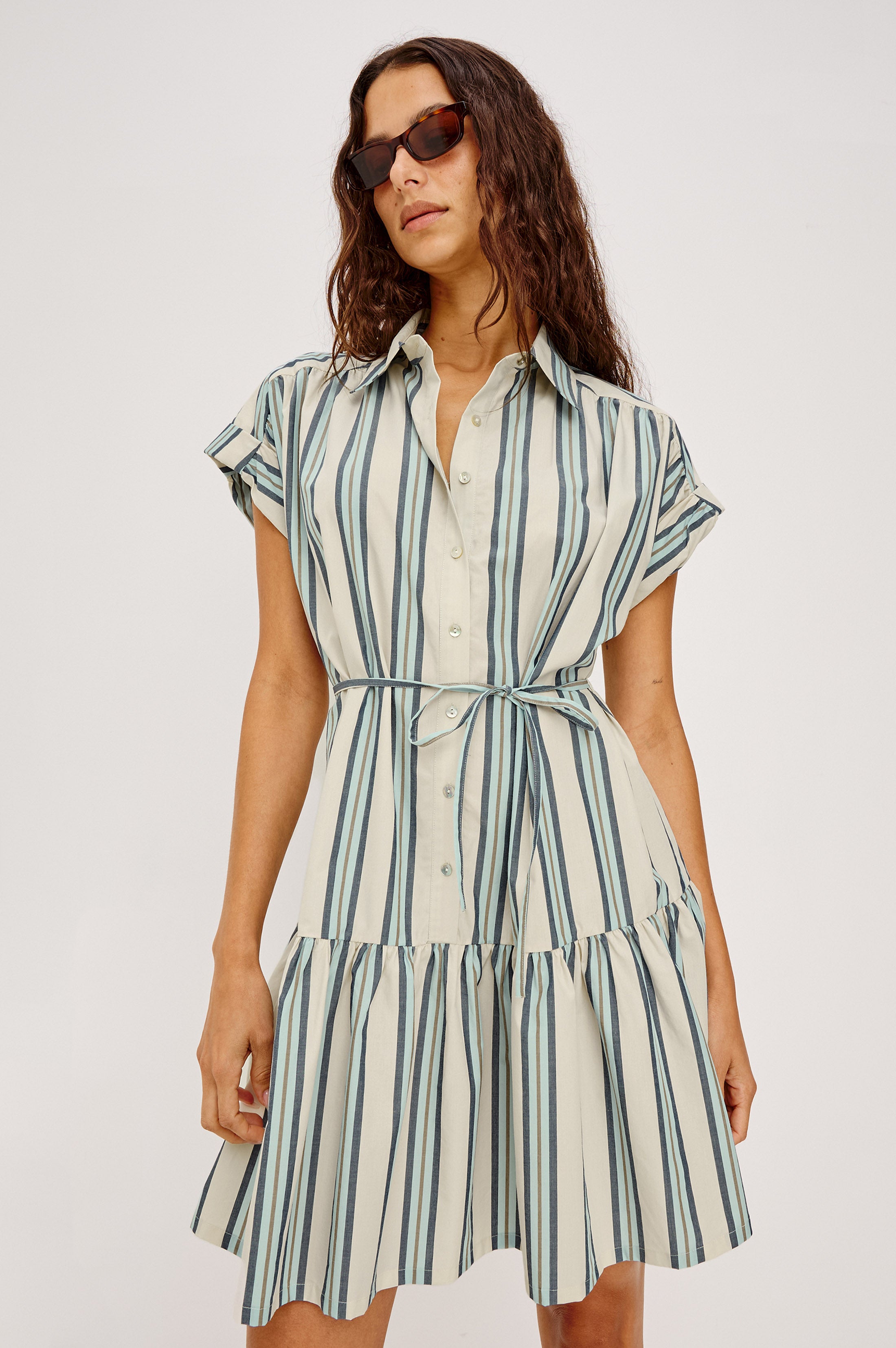 EVALINE DRESS - MARSALA STRIPE – Rails