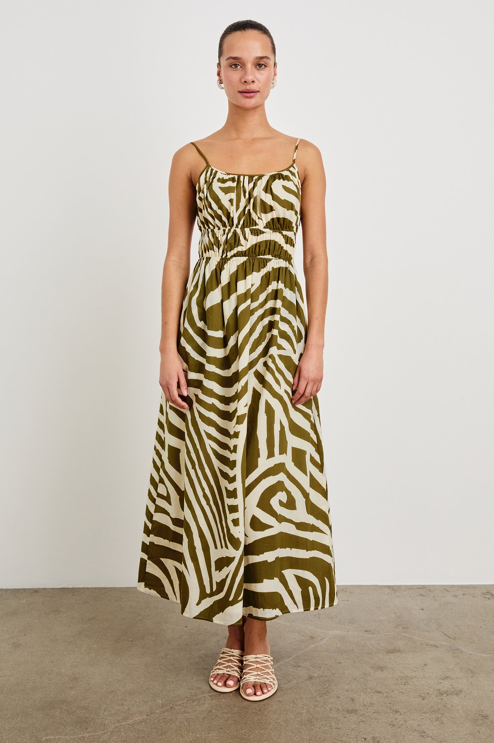 Rails Fatima Print Cotton Midi Sundress - Selva