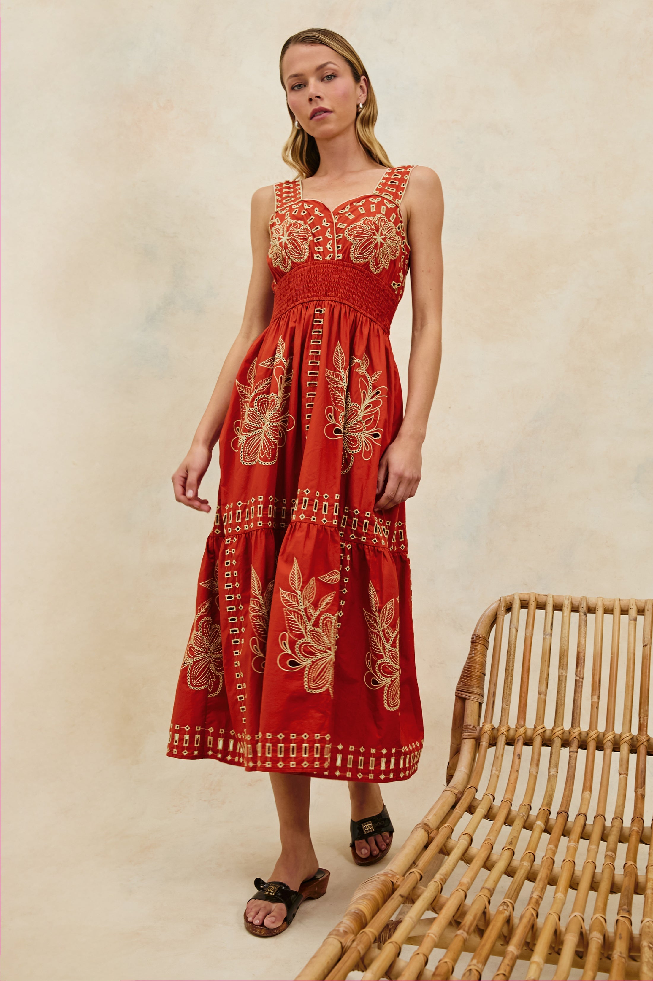 FAWN DRESS - TERRACOTTA – Rails