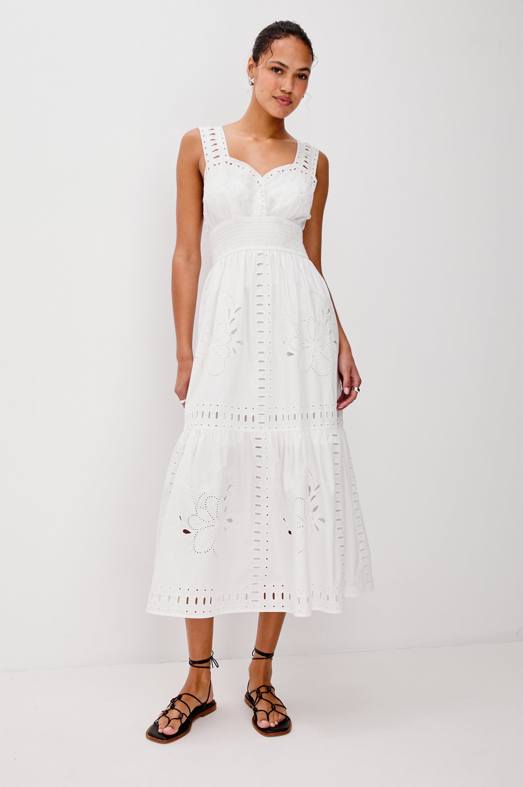 Rails | Fawn Dress - White | Premium Cotton | Size XXS