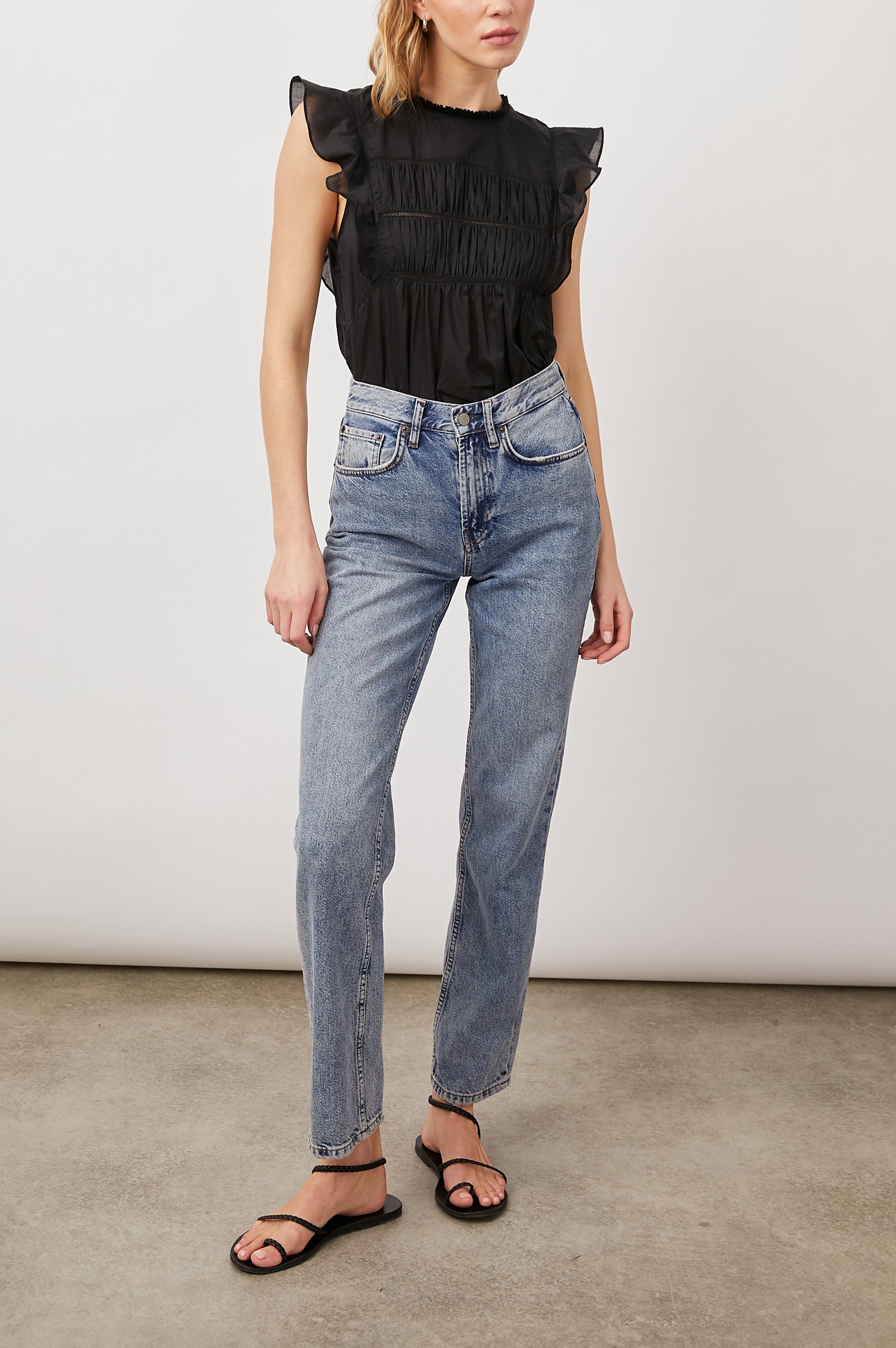 FILOMENA TOP - TRUE BLACK – Rails