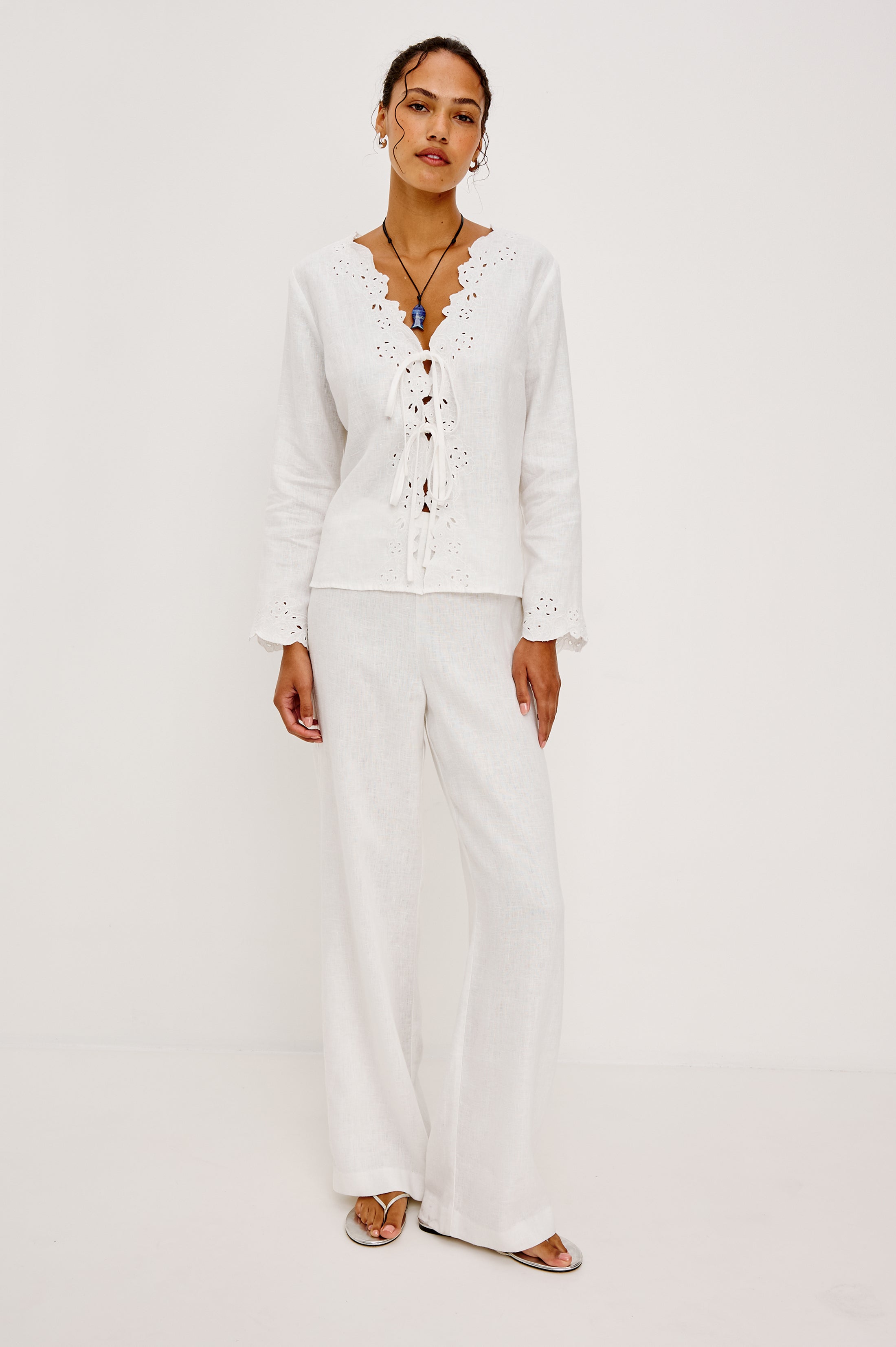 FLEUR TOP - WHITE – Rails