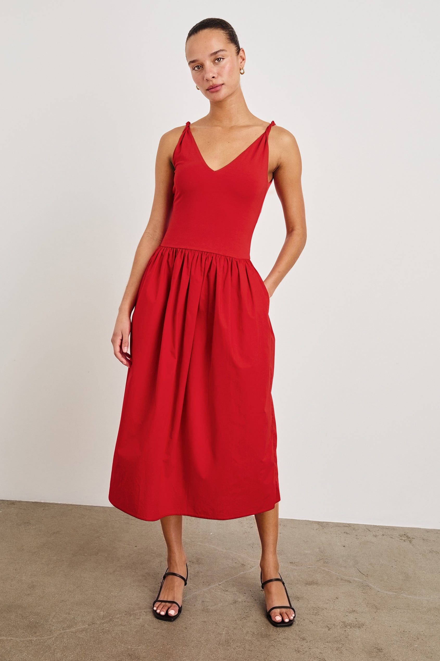 Rails Women's Franca Midi Dress - Red - Size S - Cherry Rails Women's Franca Midi Dress - Red - Size S - Cherry