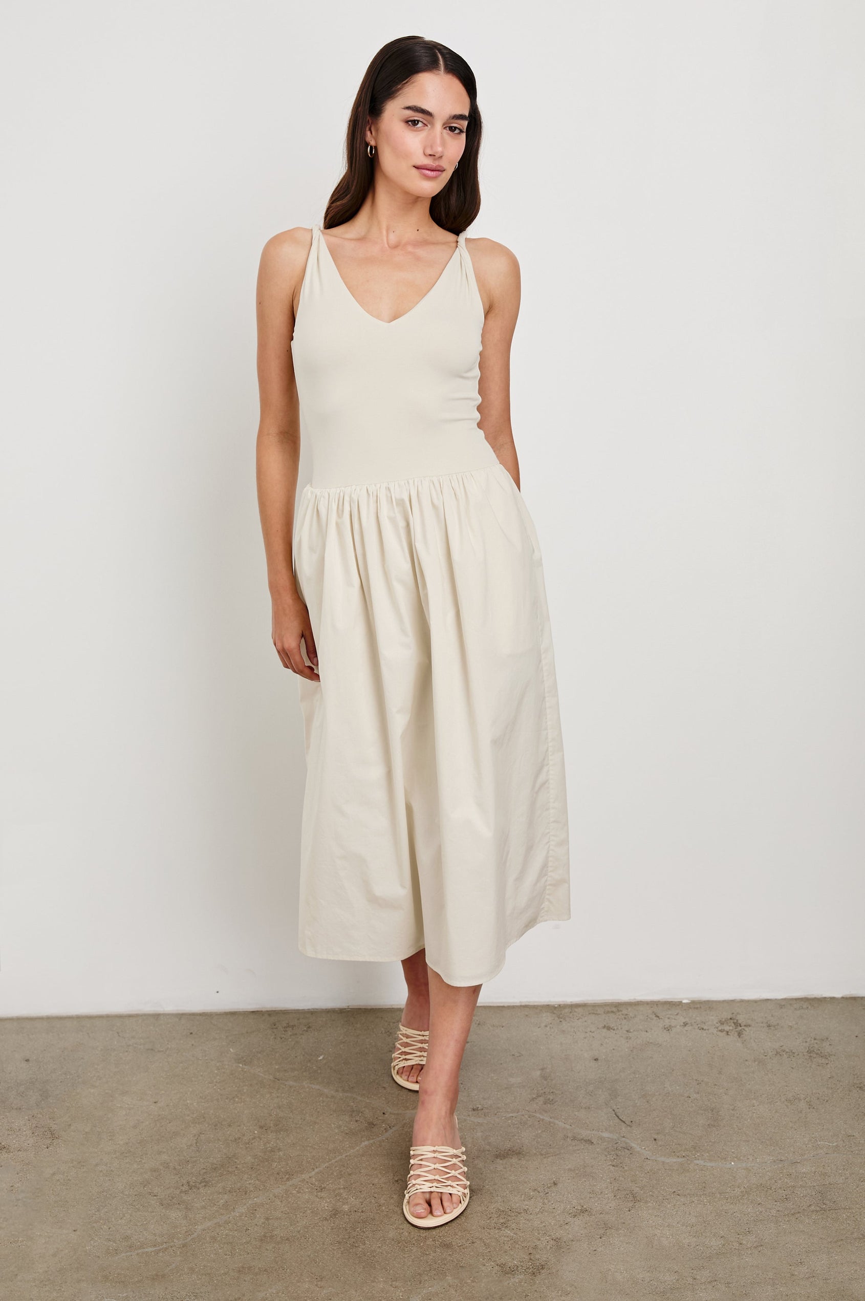 ivory midi dresses Zandie Cashmere Blend Knit Dress - classic bias One Shoulder Midi Dress With