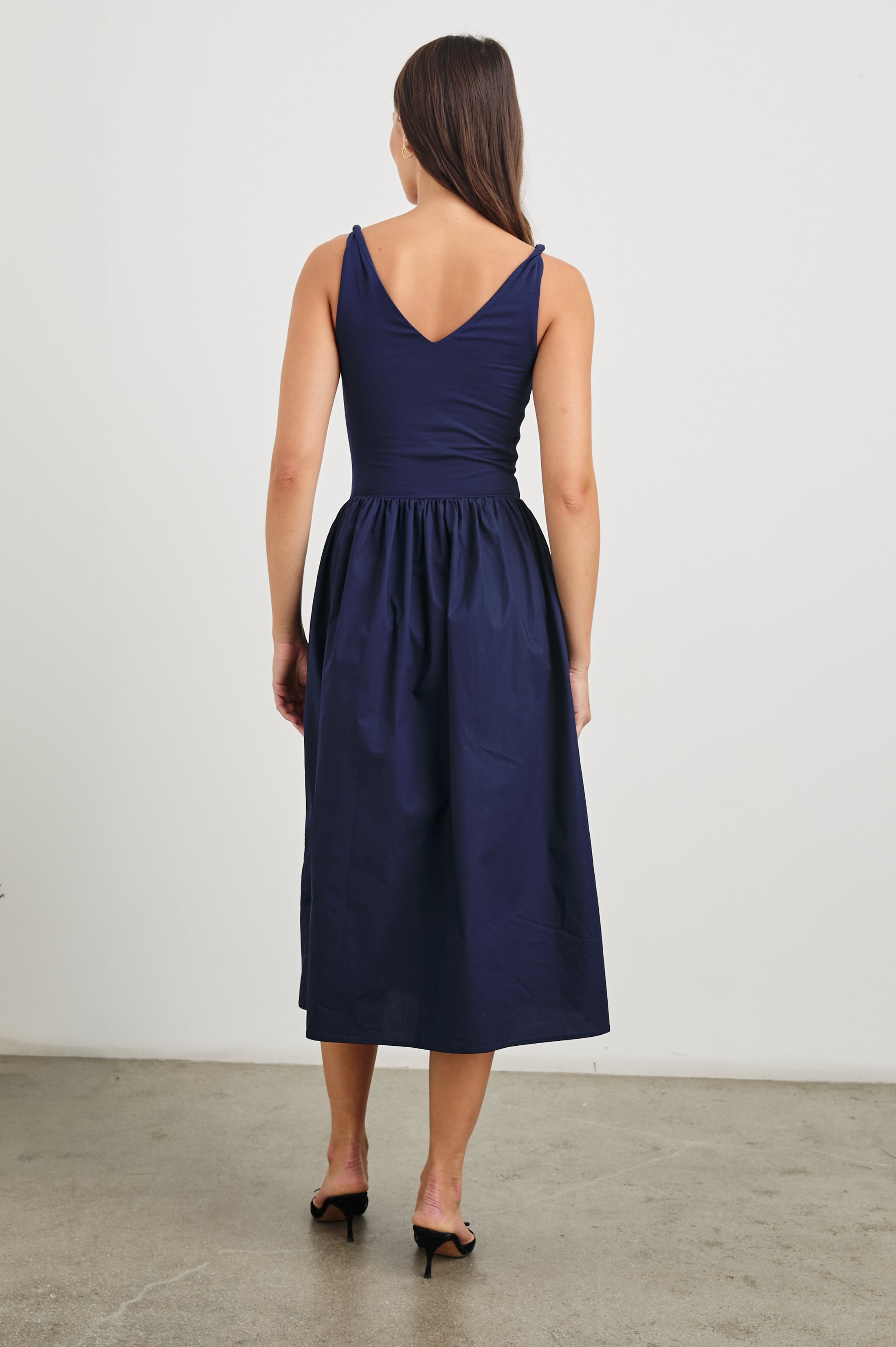 FRANCA DRESS - NAVY – Rails
