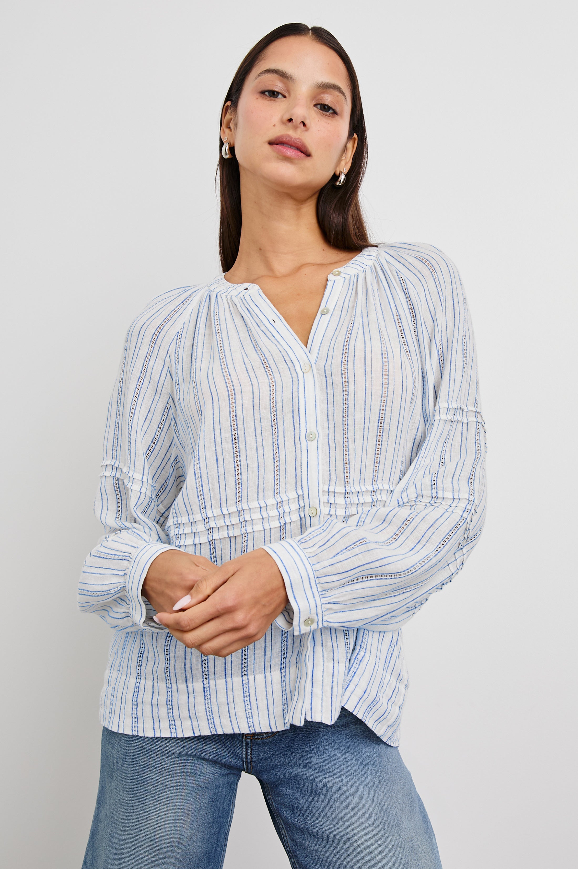 FRANCES TOP - SONOMA STRIPE – Rails