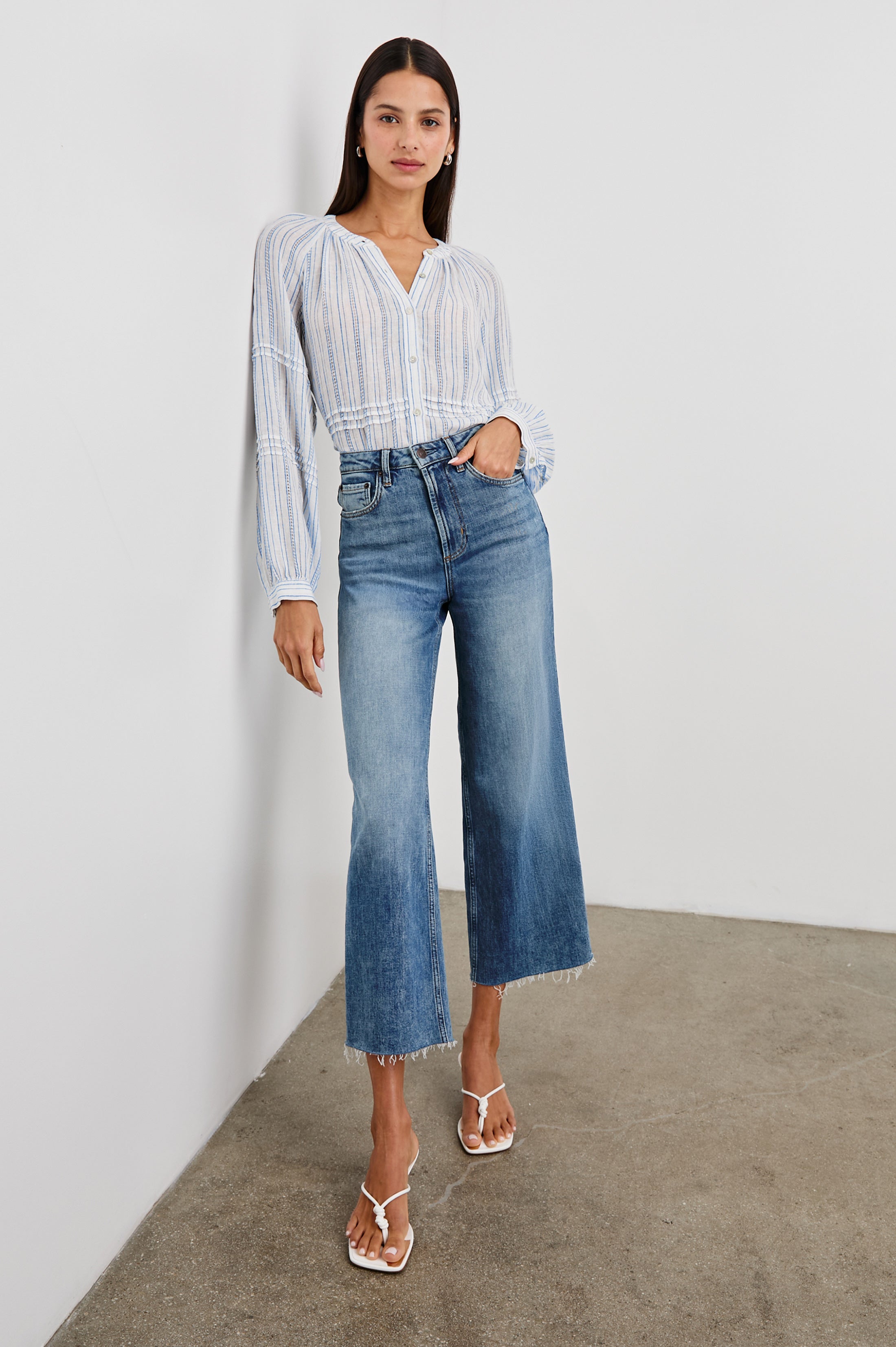 FRANCES TOP - SONOMA STRIPE – Rails