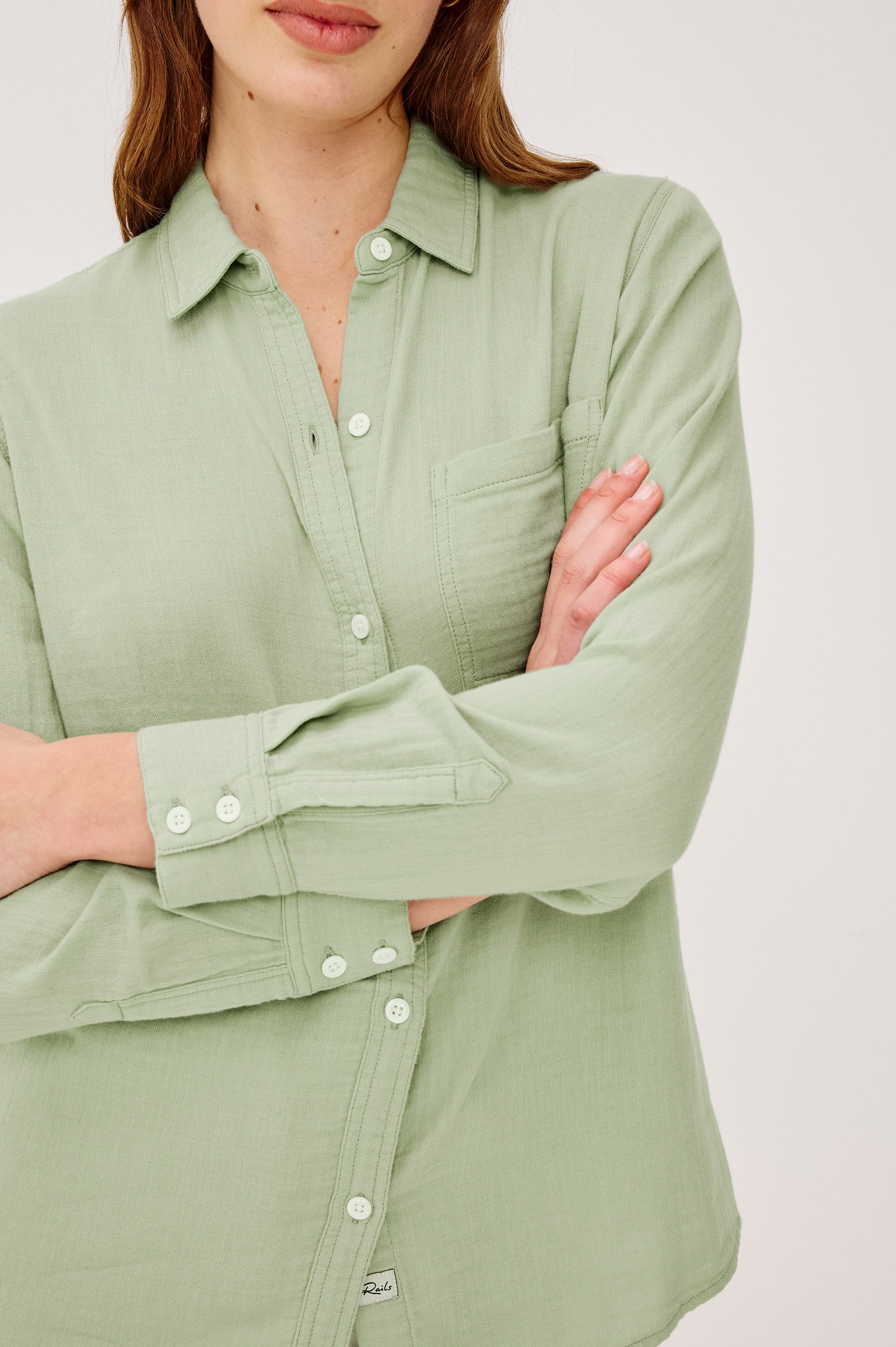 FREEMAN SHIRT - VINTAGE SAGE Rails FREEMAN SHIRT - VINTAGE SAGE Rails