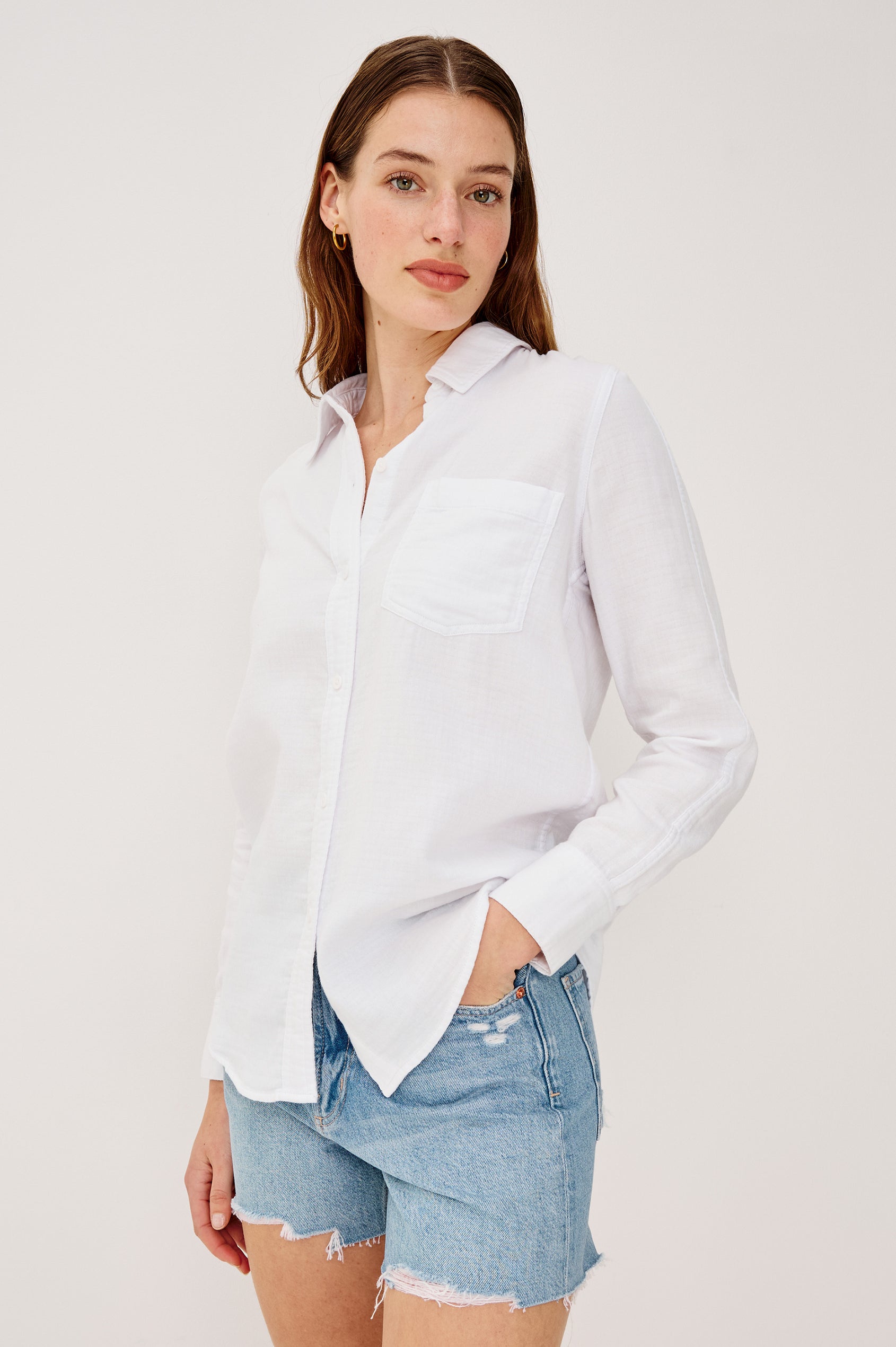 Rails Women's Freeman Shirt - White - Size XS Rails Women's Freeman Shirt - White - Size XS