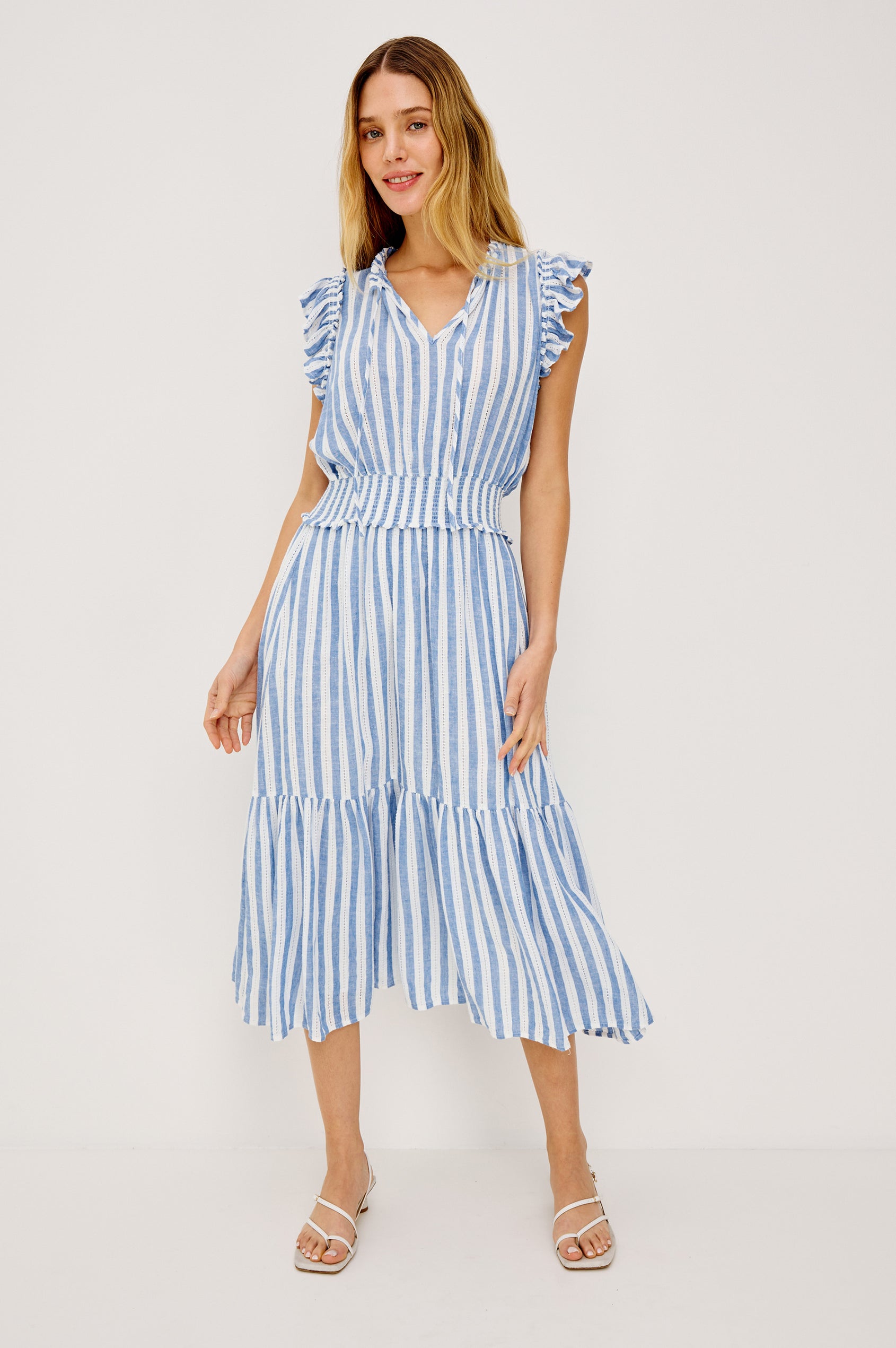 Rails Garden Dress in Atlantis Stripe S Rails Garden Dress in Atlantis Stripe S