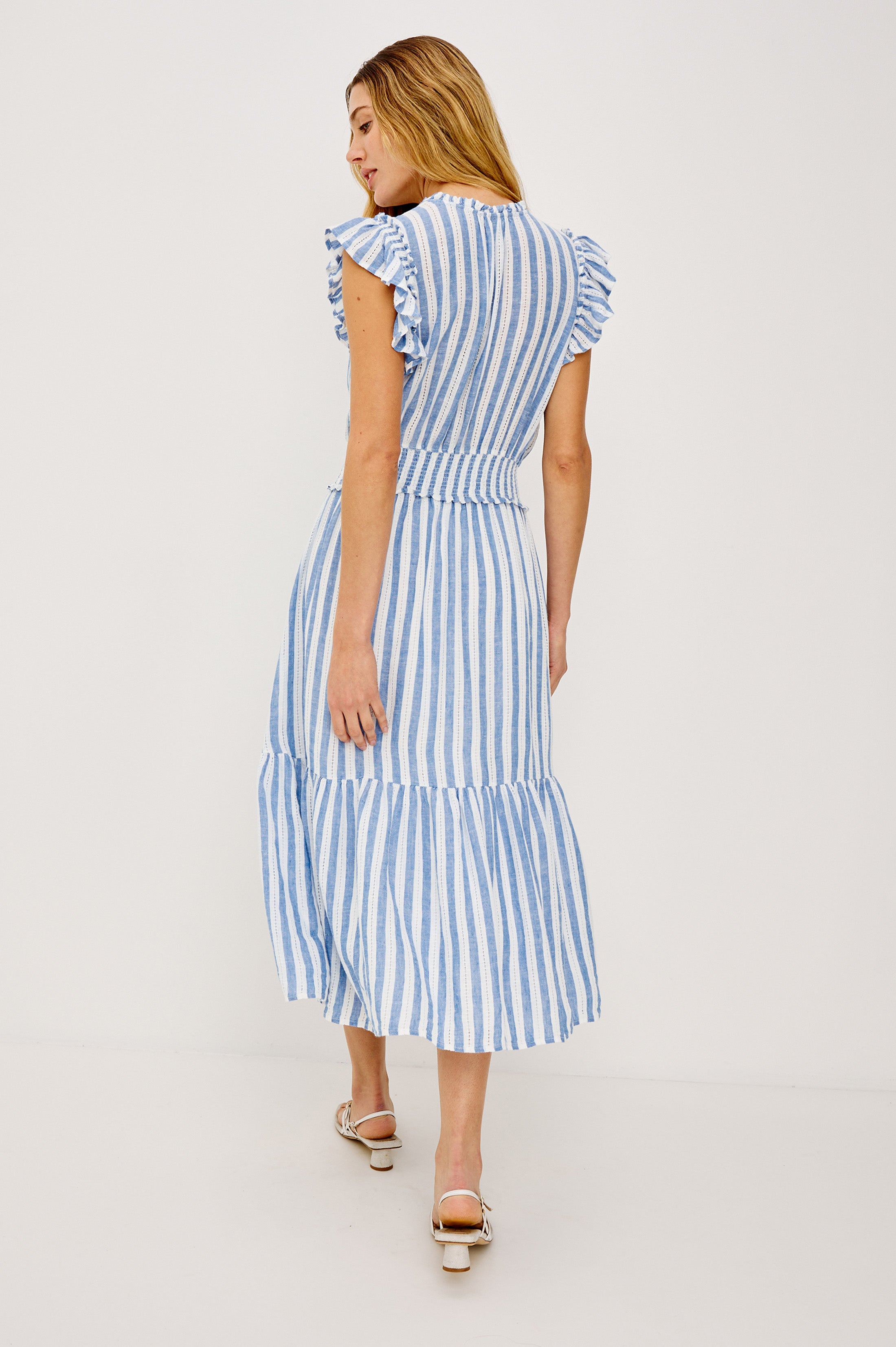GARDEN DRESS - CORDOBA STRIPE – Rails