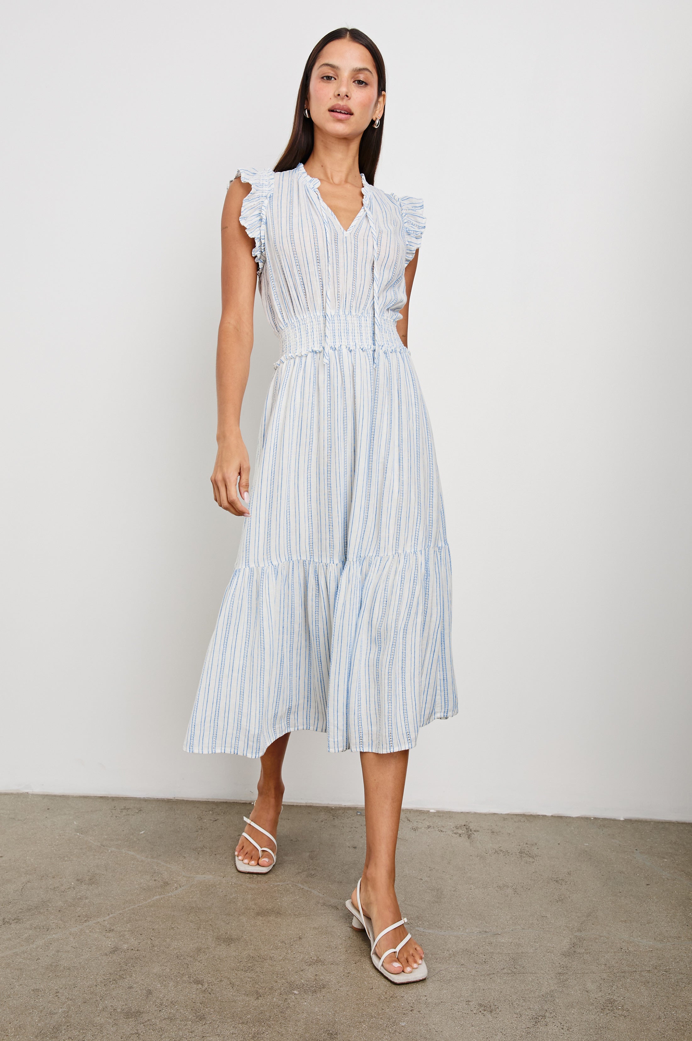 GARDEN DRESS - ATLANTIS STRIPE – Rails