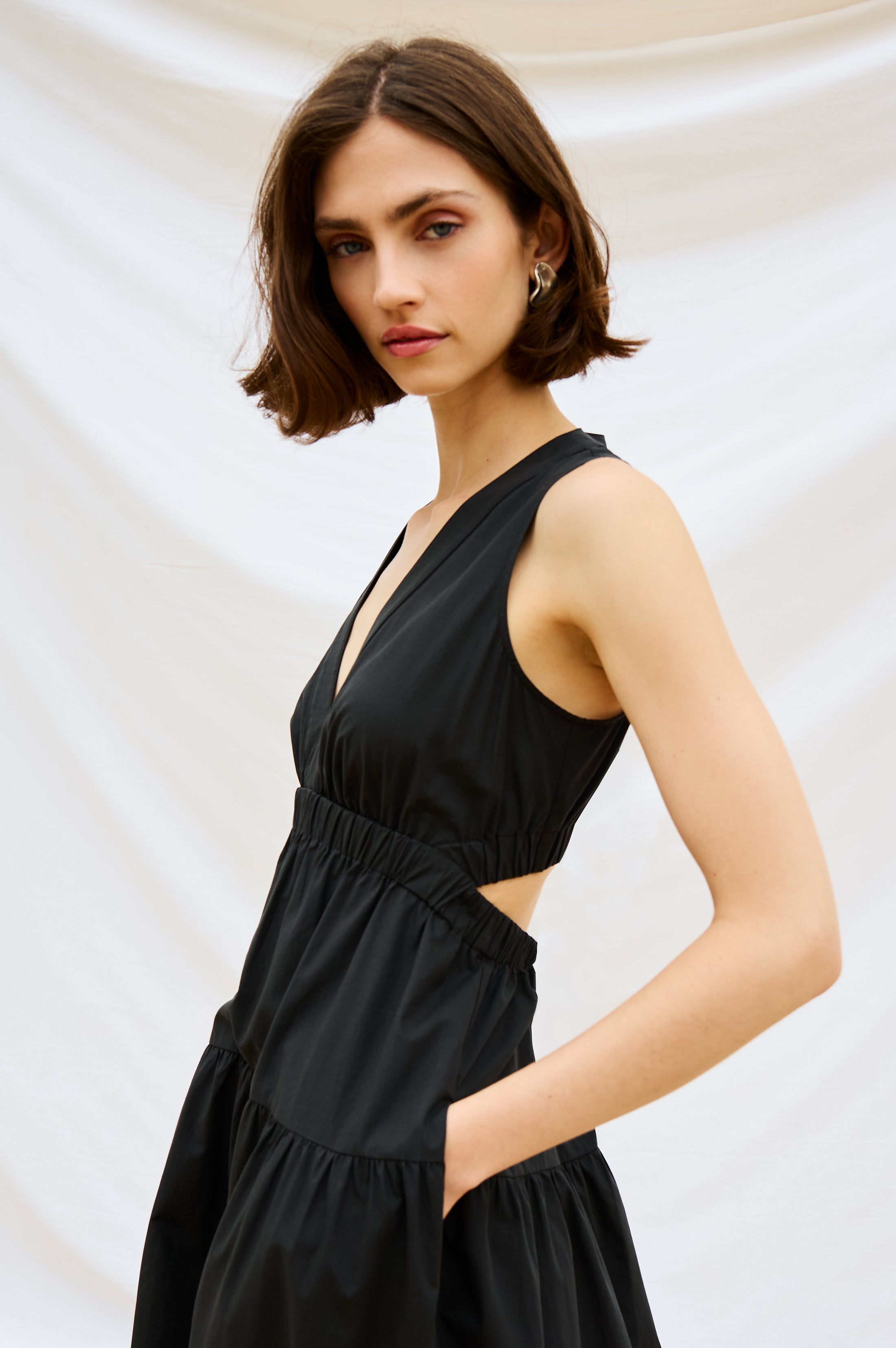 GENEVIEVE DRESS - BLACK – Rails