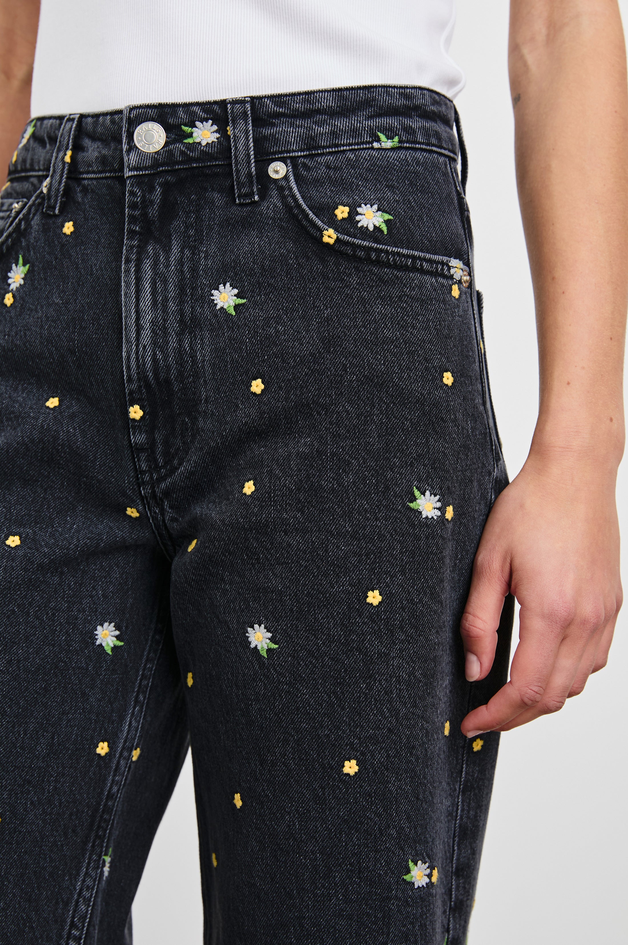 GETTY CROP WIDE LEG - ASH BLACK FLORAL – Rails
