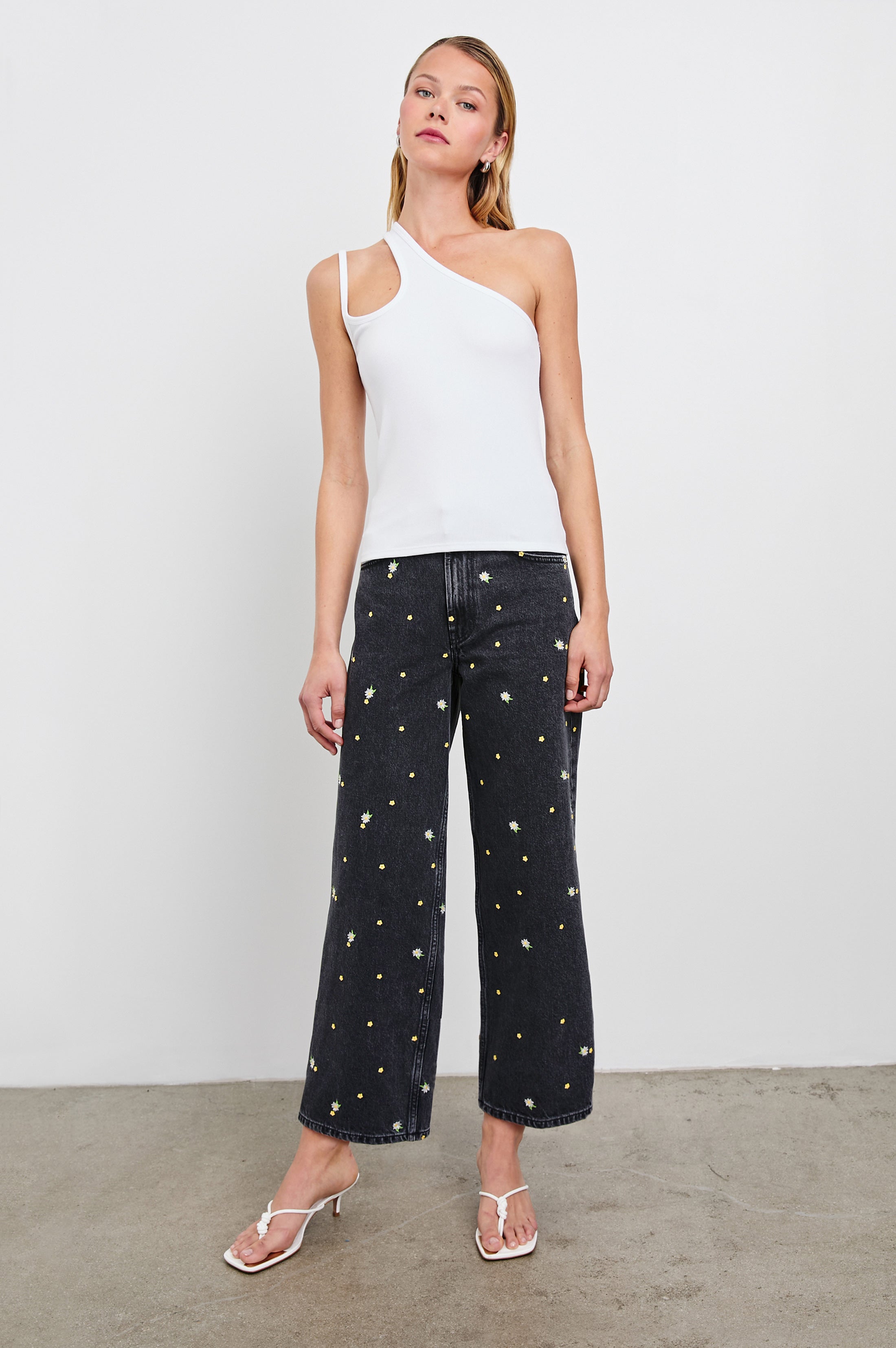 GETTY CROP WIDE LEG - ASH BLACK FLORAL – Rails
