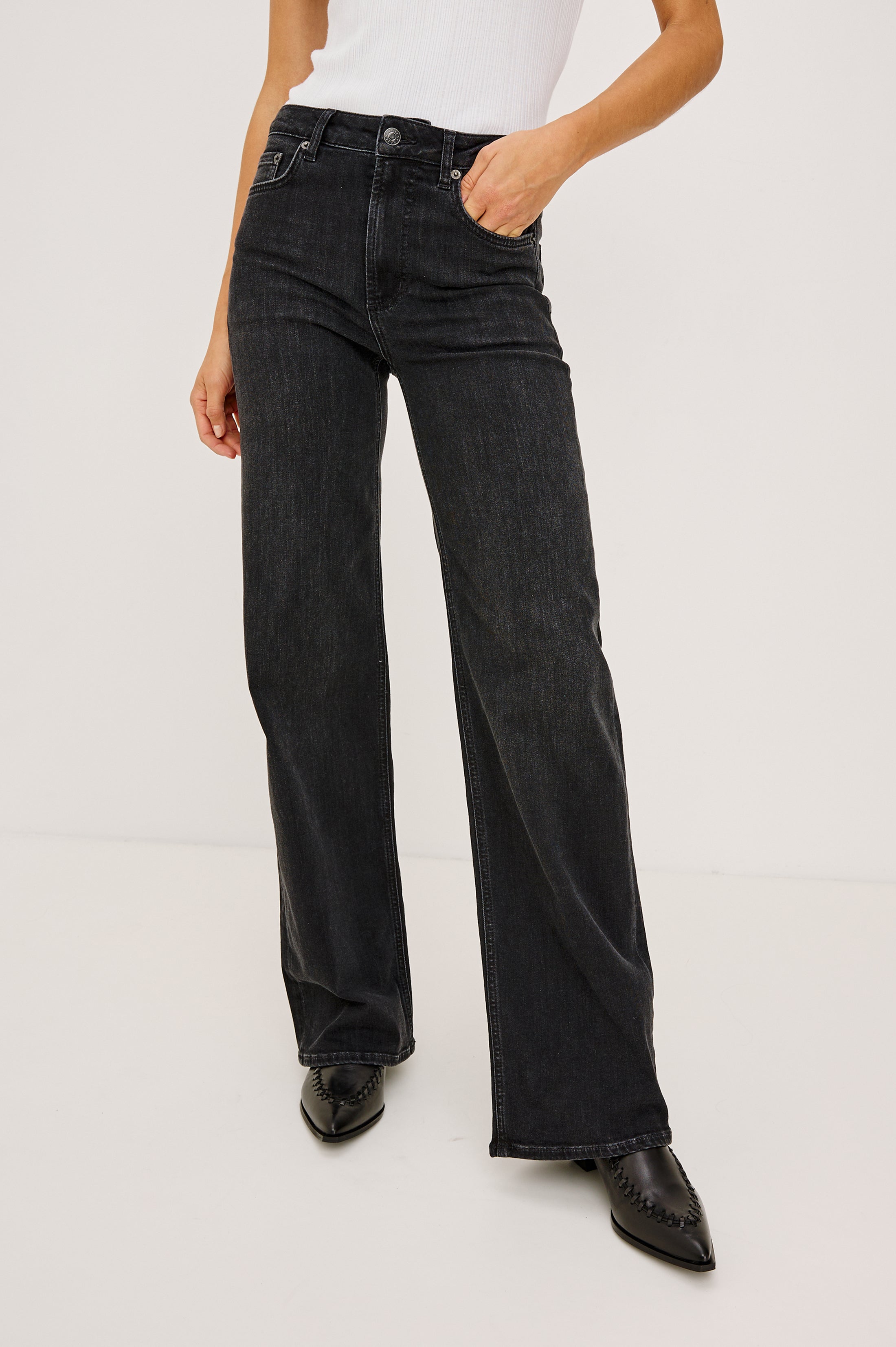 GETTY WORKWEAR WIDE LEG - ONYX – Rails