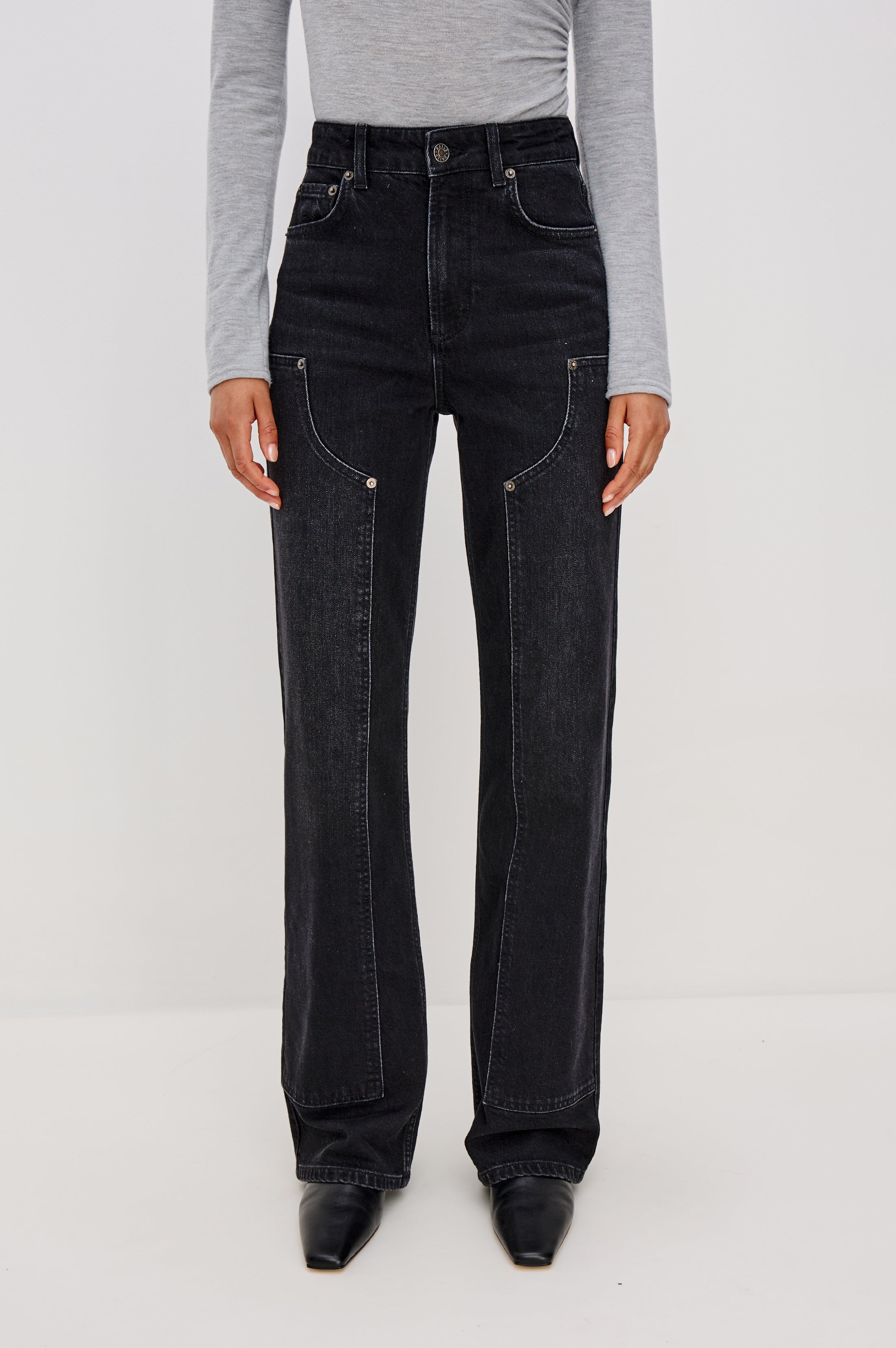 GETTY WORKWEAR WIDE LEG - ONYX – Rails
