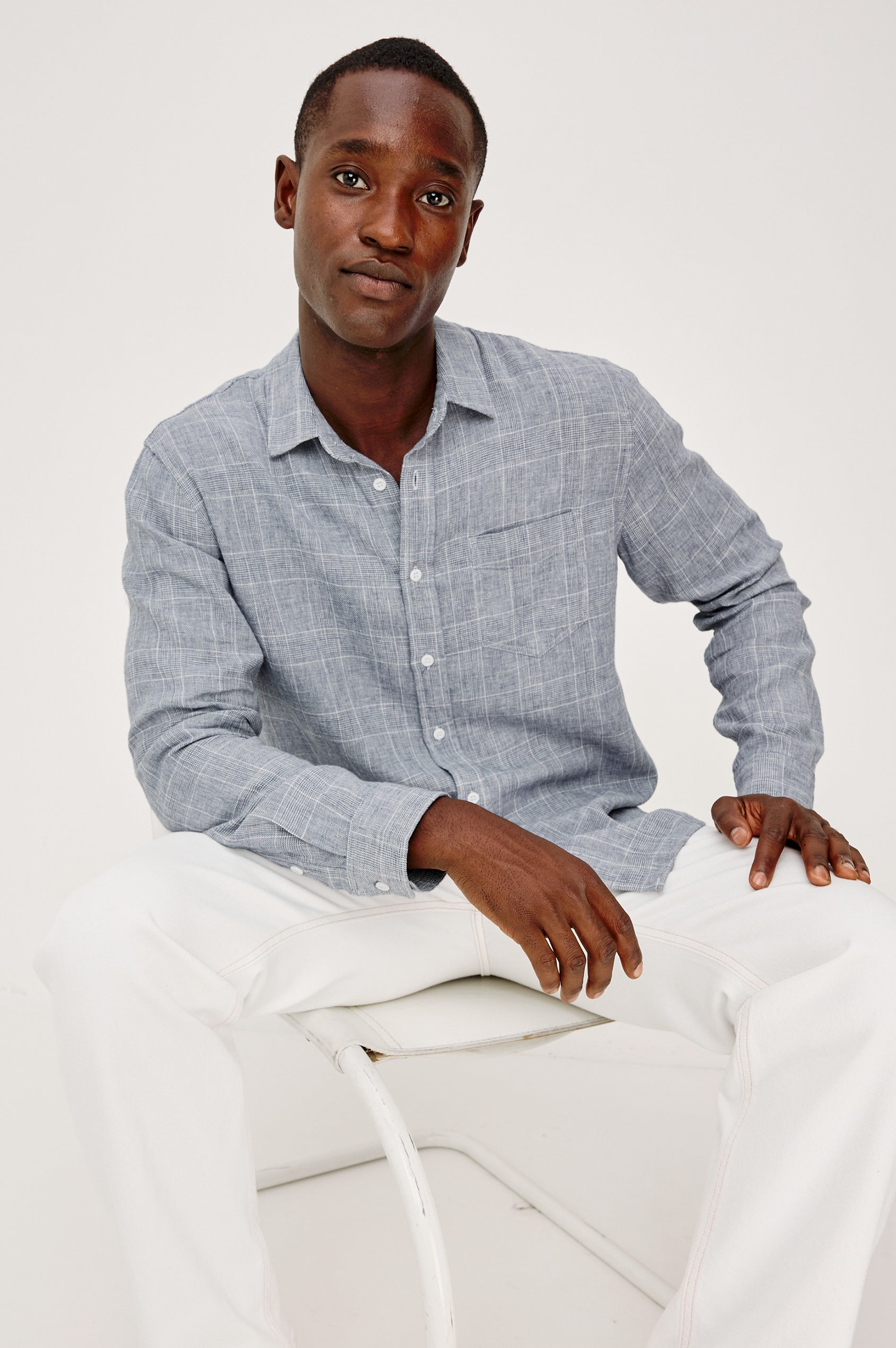 grey dress shirt navy blue pants The Perfect Pair For Men Navy Blue Shirt And Grey Pant By SAINLY