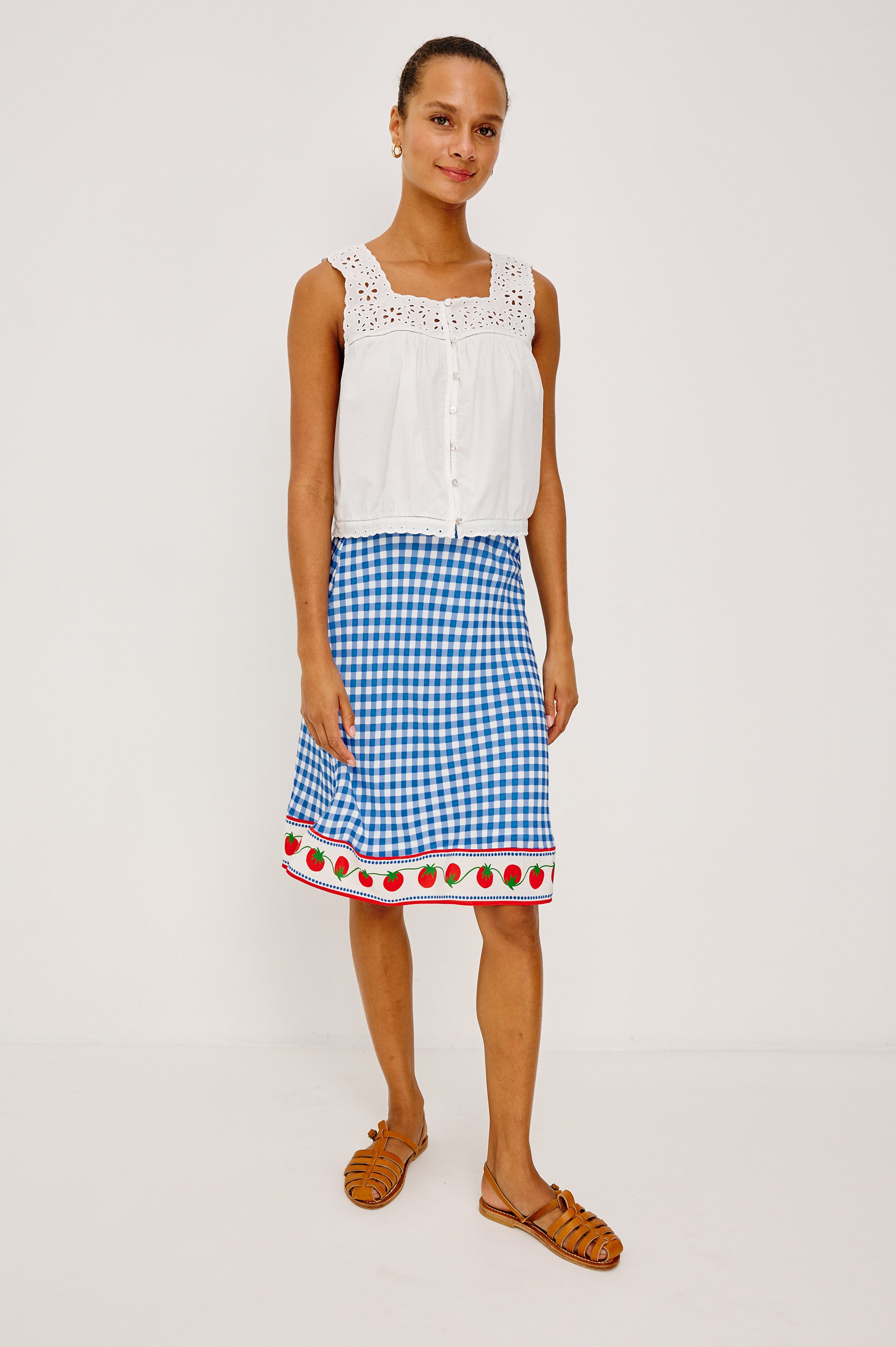 RAILS X GIADZY GRAZIA SKIRT - GINGHAM TOMATOES – Rails