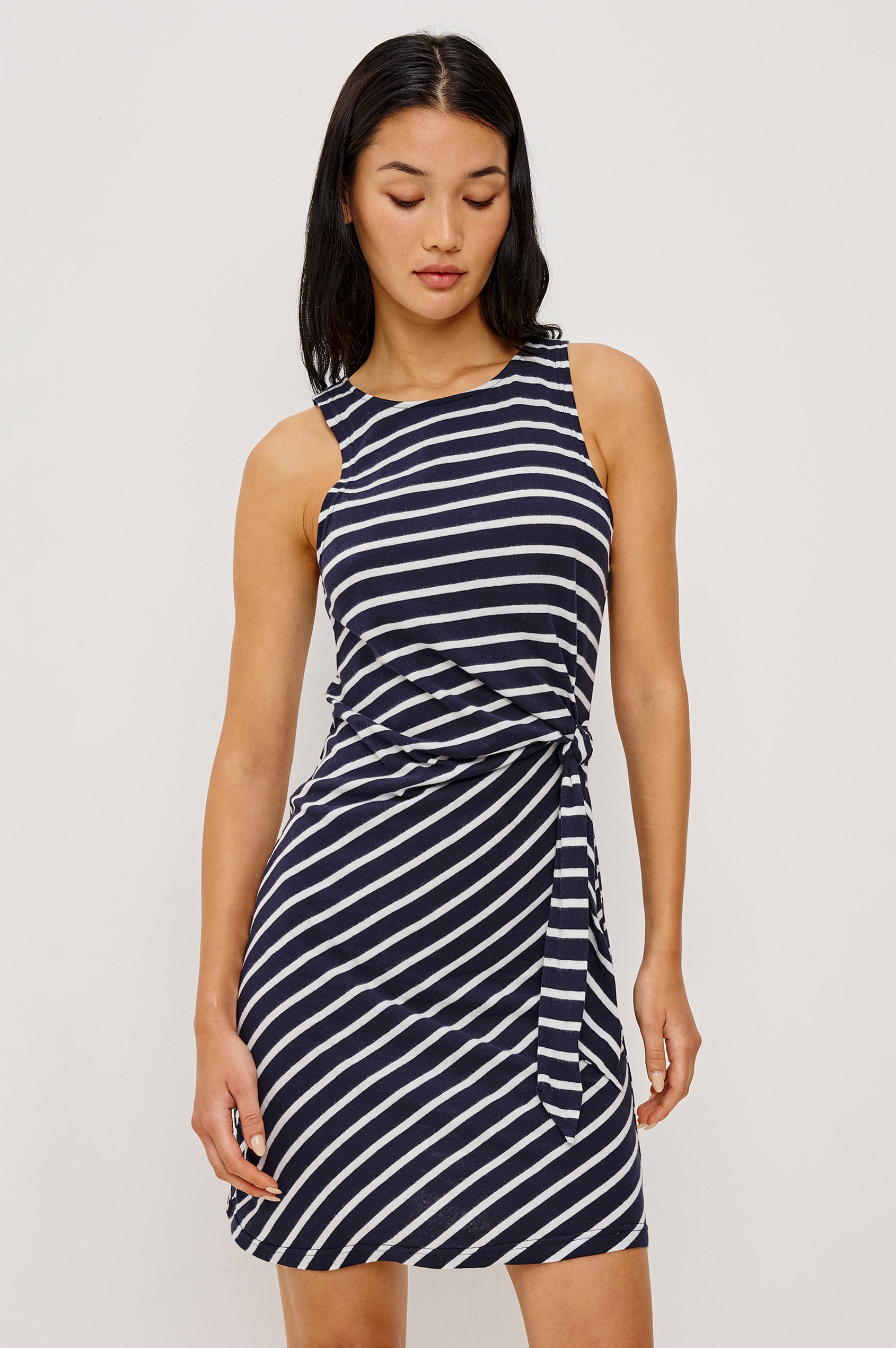 Rails | Harriet Dress - Navy Ivory Stripe | Premium Cotton | Size S | Women's Dresses Rails | Harriet Dress - Navy Ivory Stripe | Premium Cotton | Size S | Women's Dresses