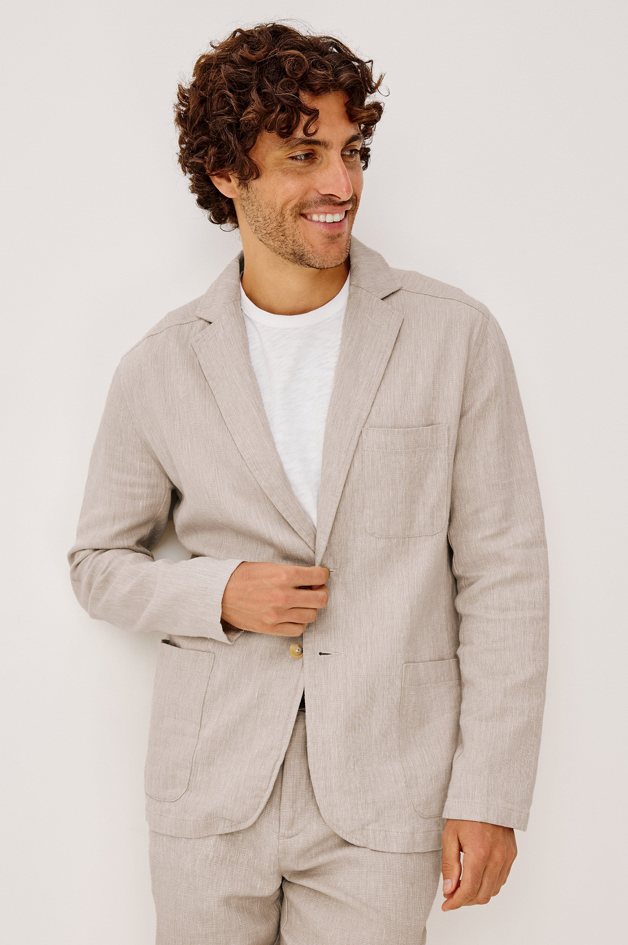 s*u様 デレス　deres linen jacket SAND HARRIS BLAZER - SAND DUNE – Rails