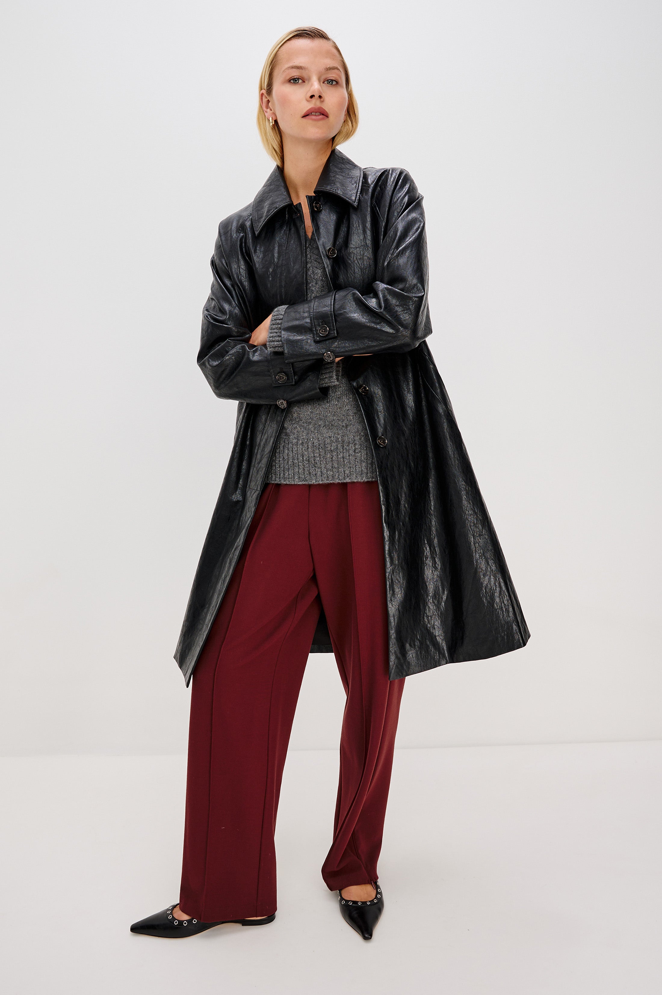 HILLS JACKET - FAUX LEATHER BLACK – Rails