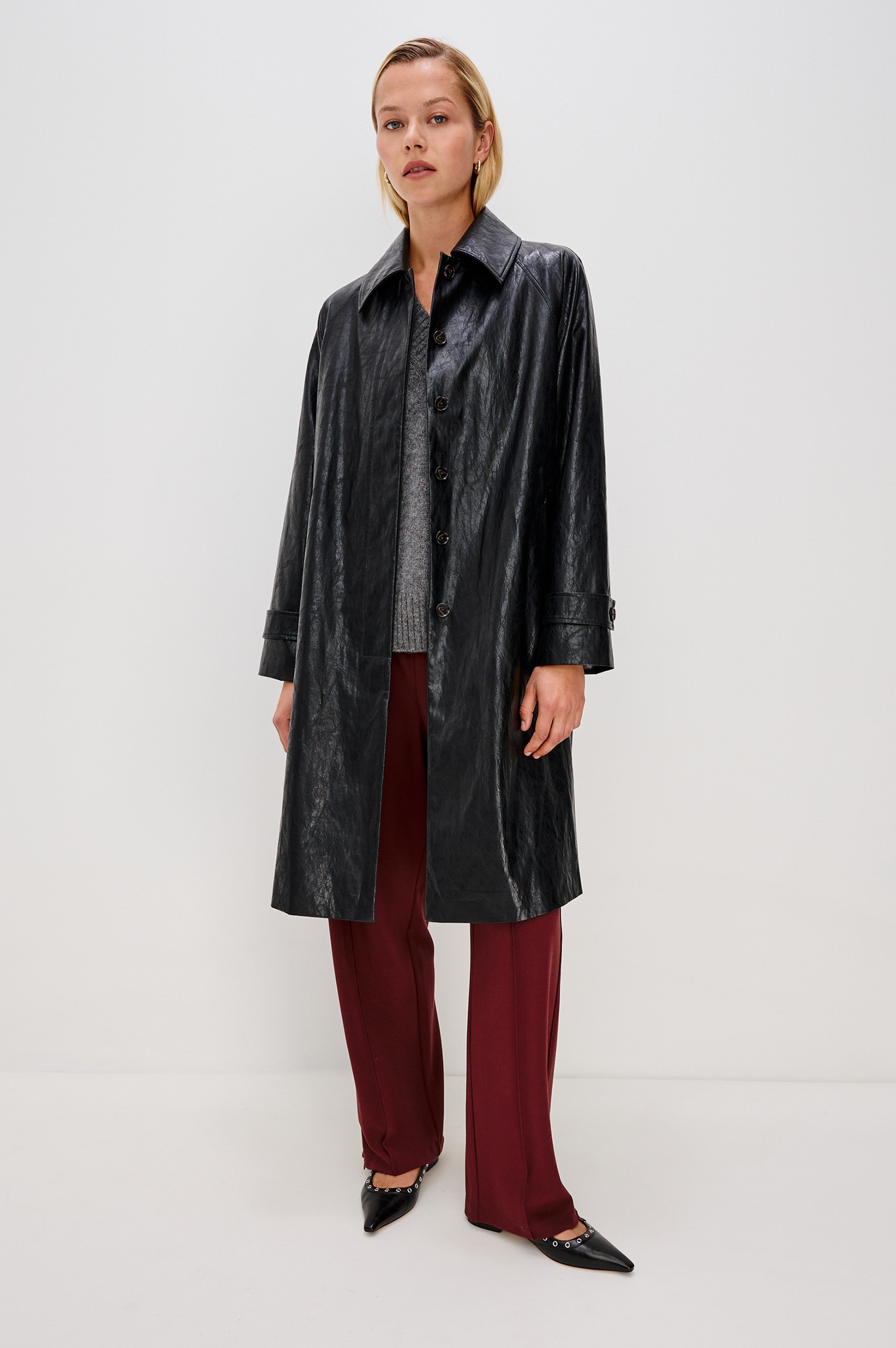 HILLS JACKET - FAUX LEATHER BLACK – Rails