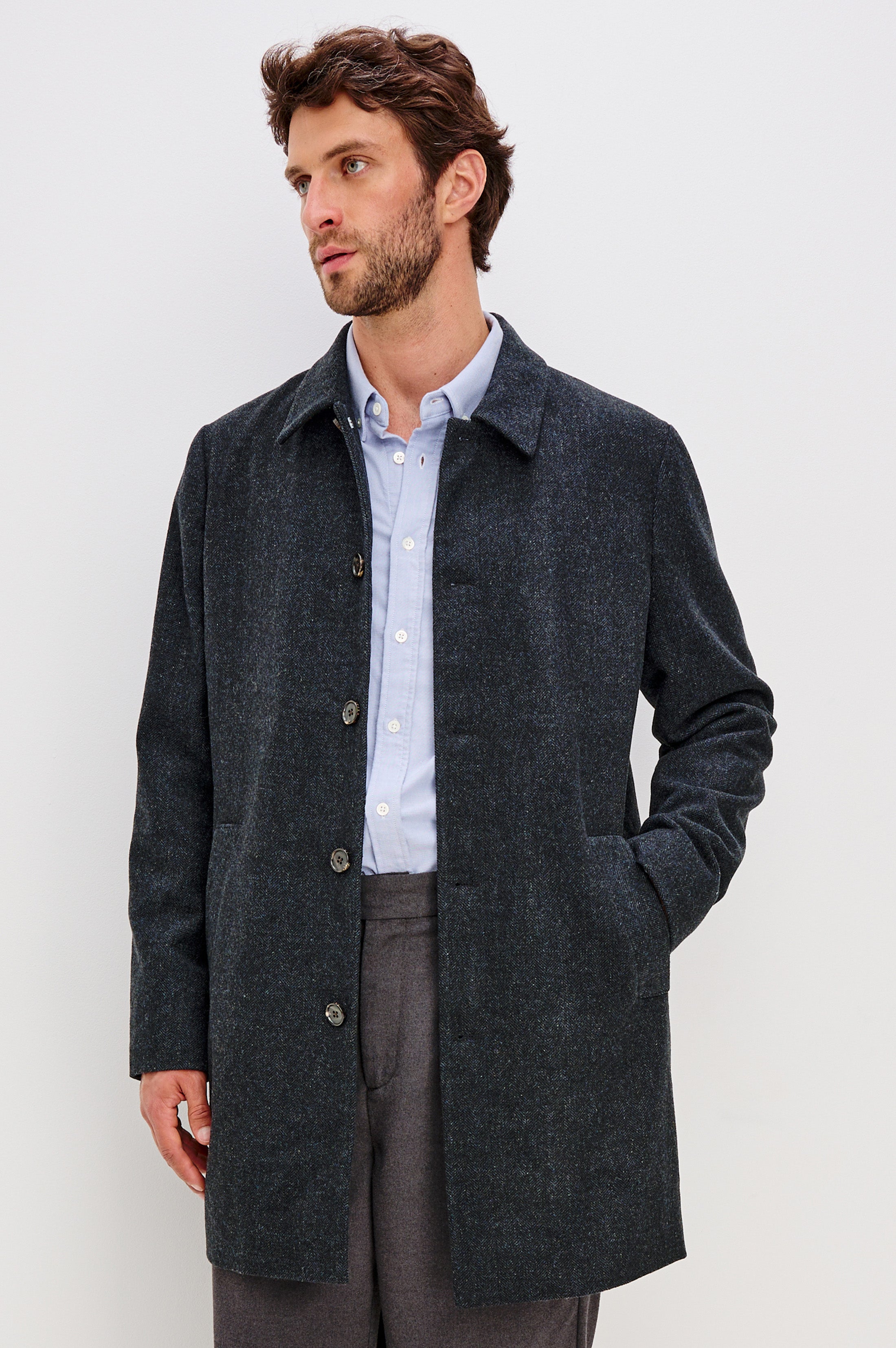 HOCKNEY OVERCOAT - CELESTIAL TWEED – Rails