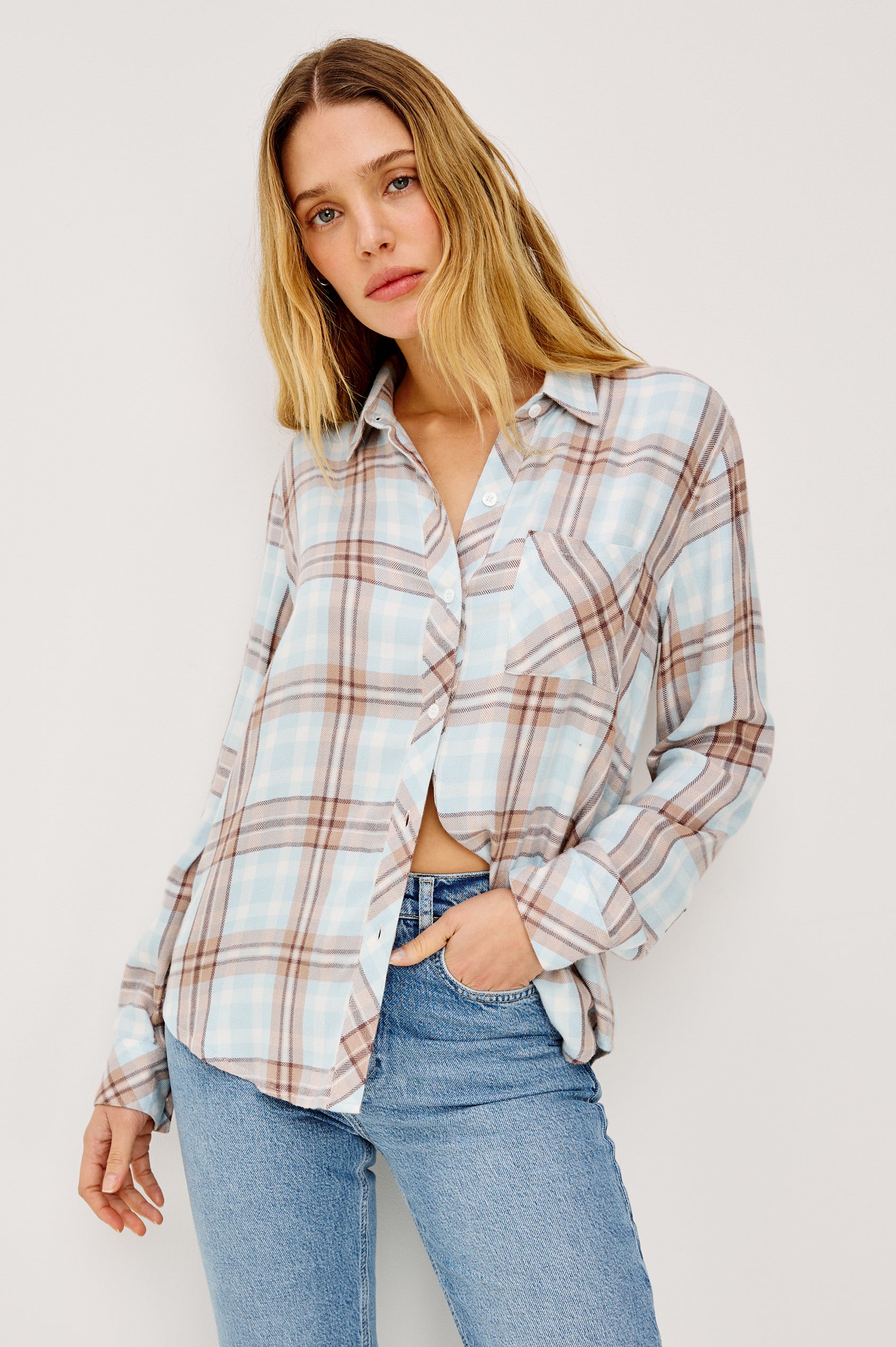 HUNTER SHIRT - CHAMBRAY IVORY DUNE