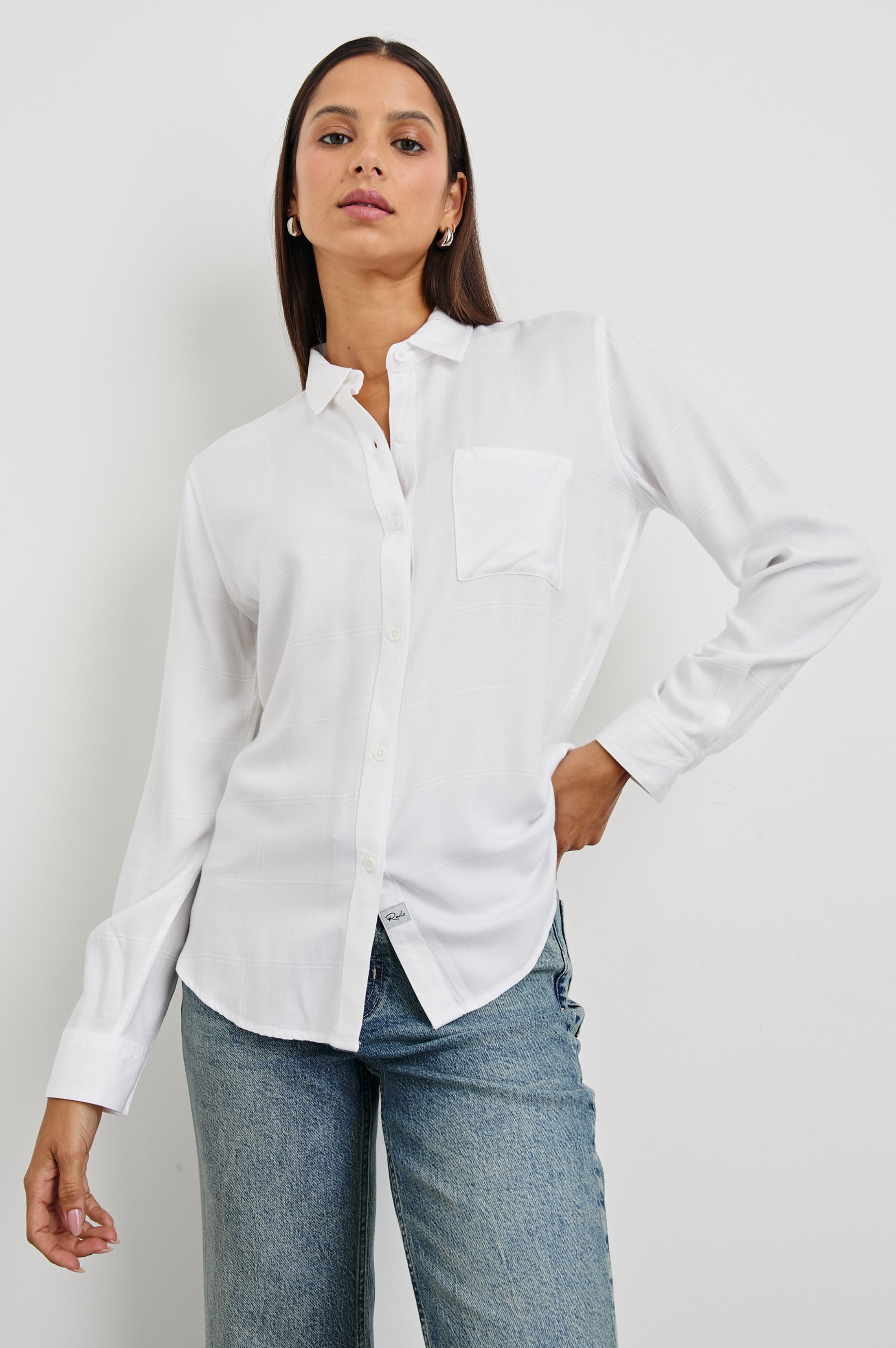 HUNTER SHIRT - IVORY CHECK – Rails