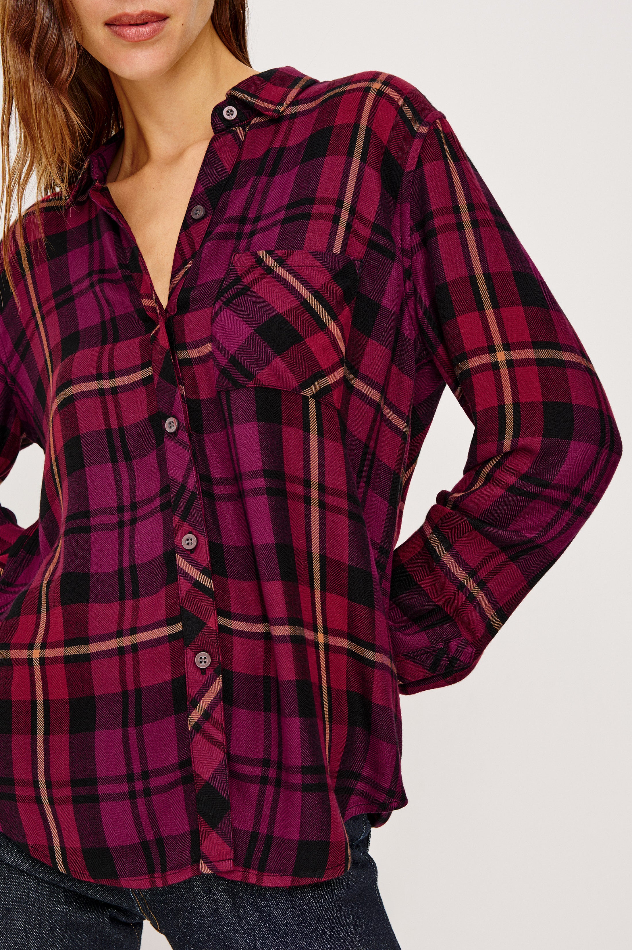 HUNTER SHIRT - PLUM MERLOT – Rails