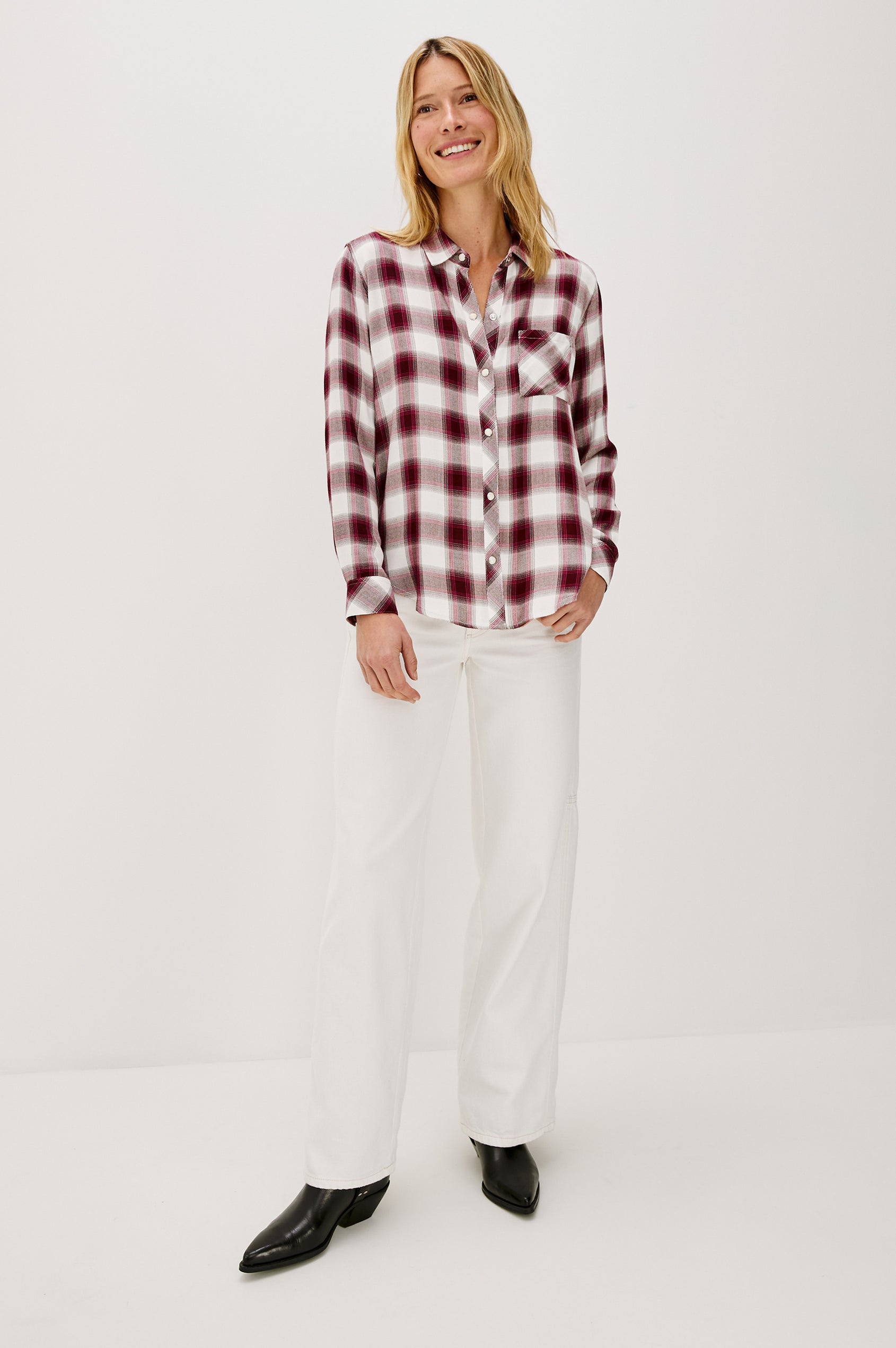 HUNTER SHIRT - RASPBERRY WINE